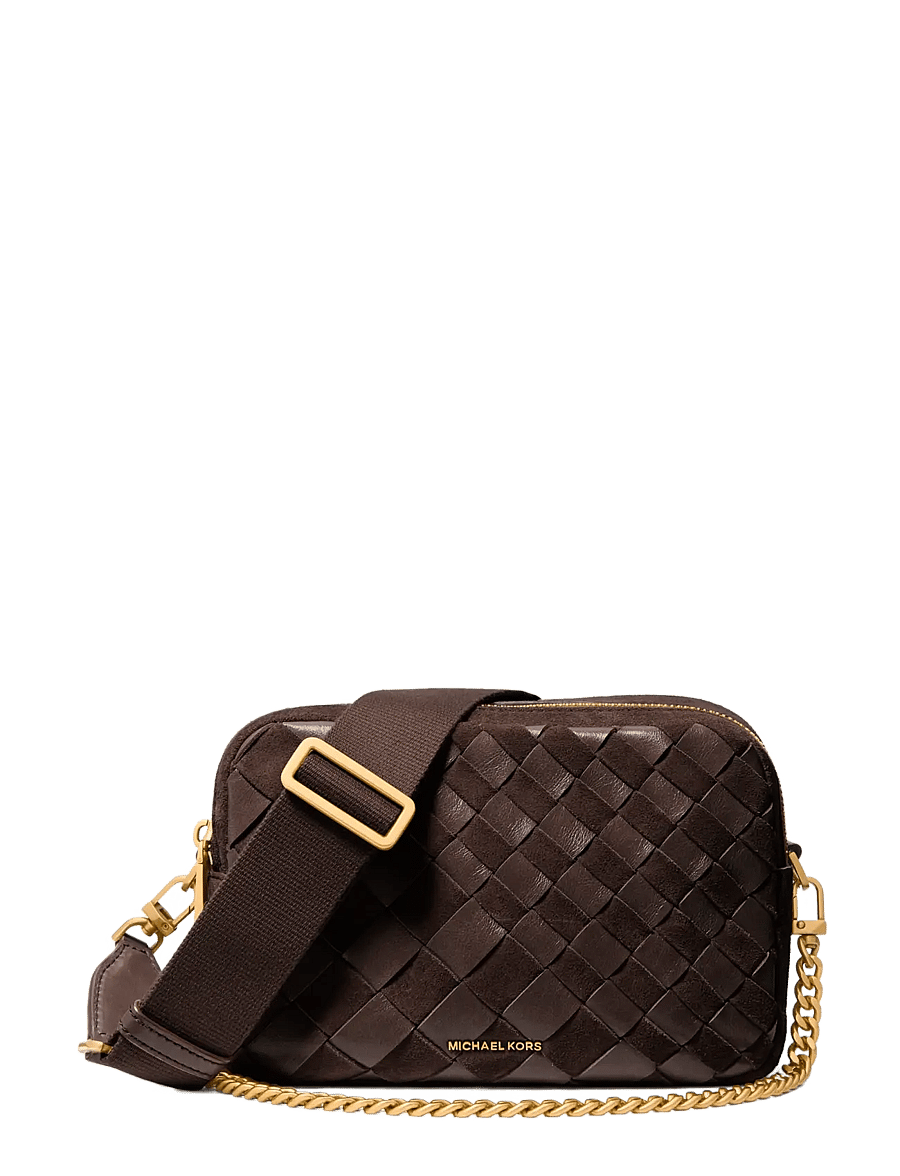 Michael Kors - MD DBLZP CHN CAMERA XBODY - Üleõlakotid - chocolate - 1