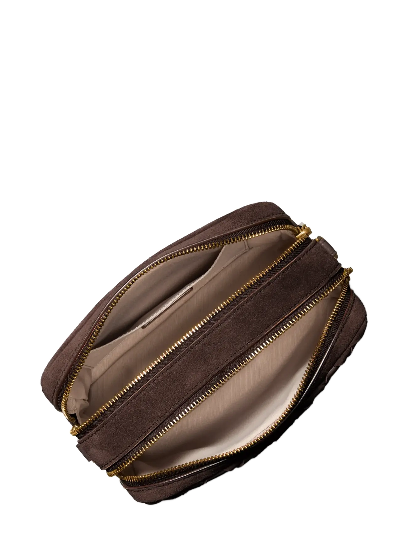 Michael Kors - MD DBLZP CHN CAMERA XBODY - Üleõlakotid - chocolate - 2