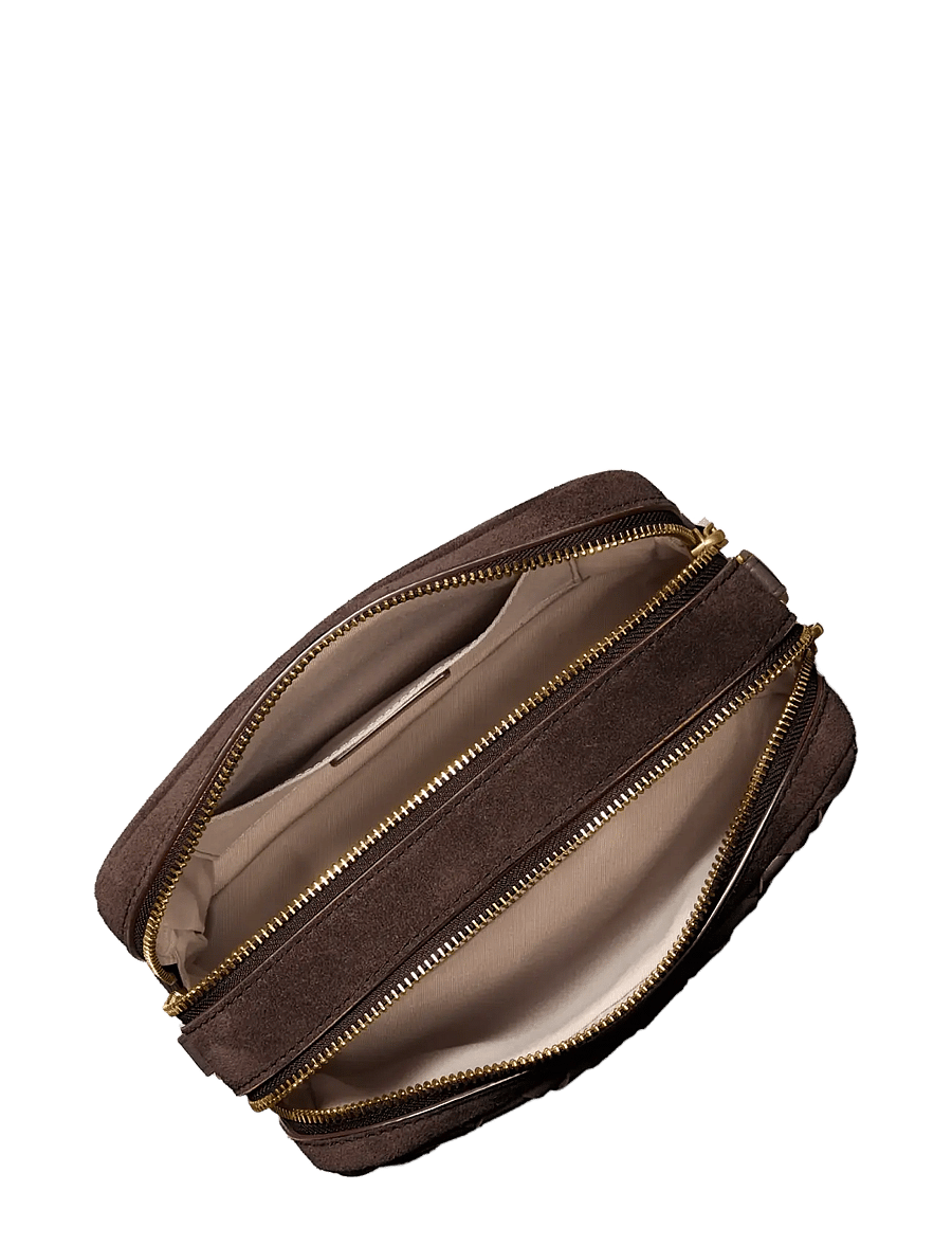 Michael Kors - MD DBLZP CHN CAMERA XBODY - Üleõlakotid - chocolate - 2