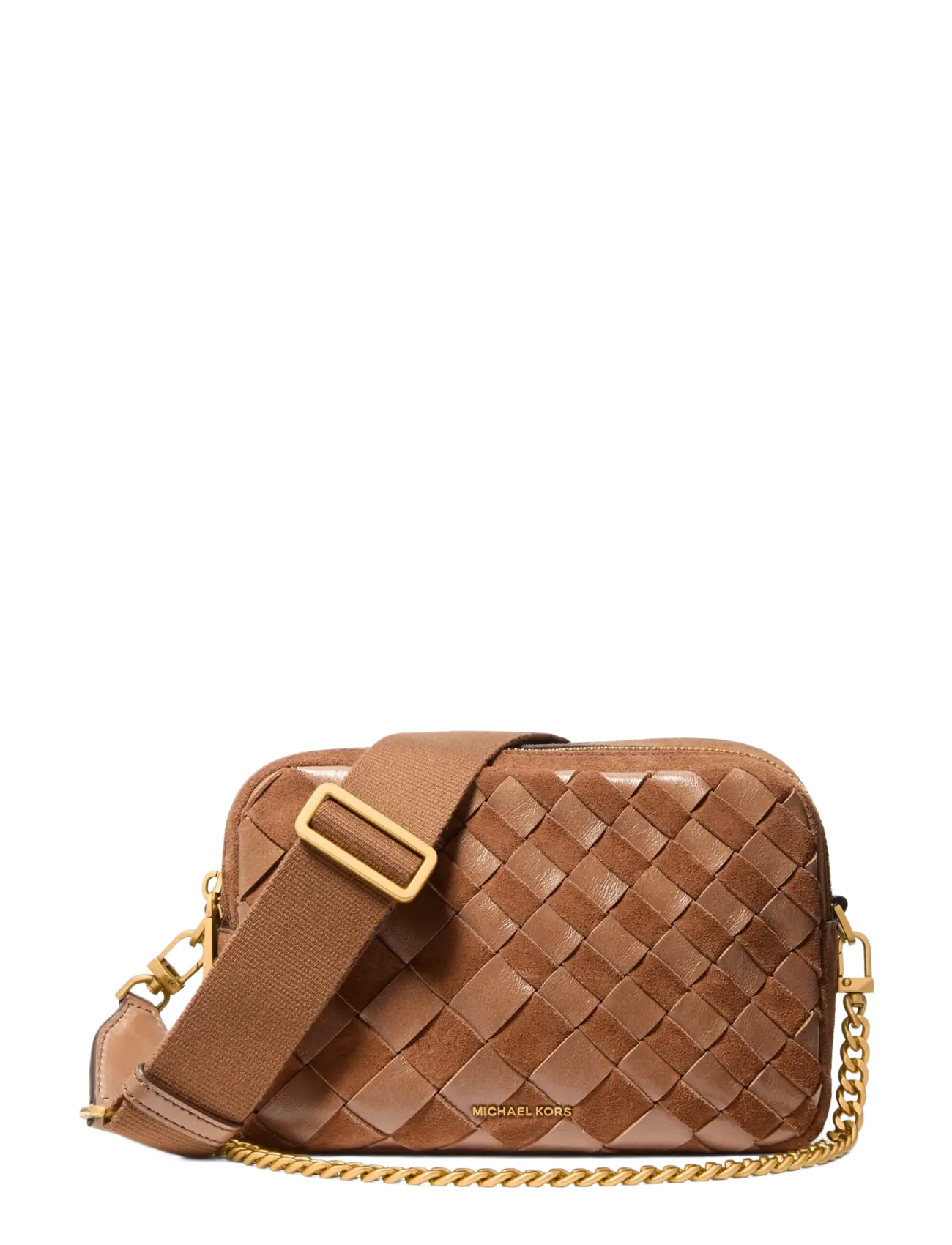 Michael Kors MD DBLZP CHN CAMERA XBODY - Michael Kors - LUGGAGE / brown