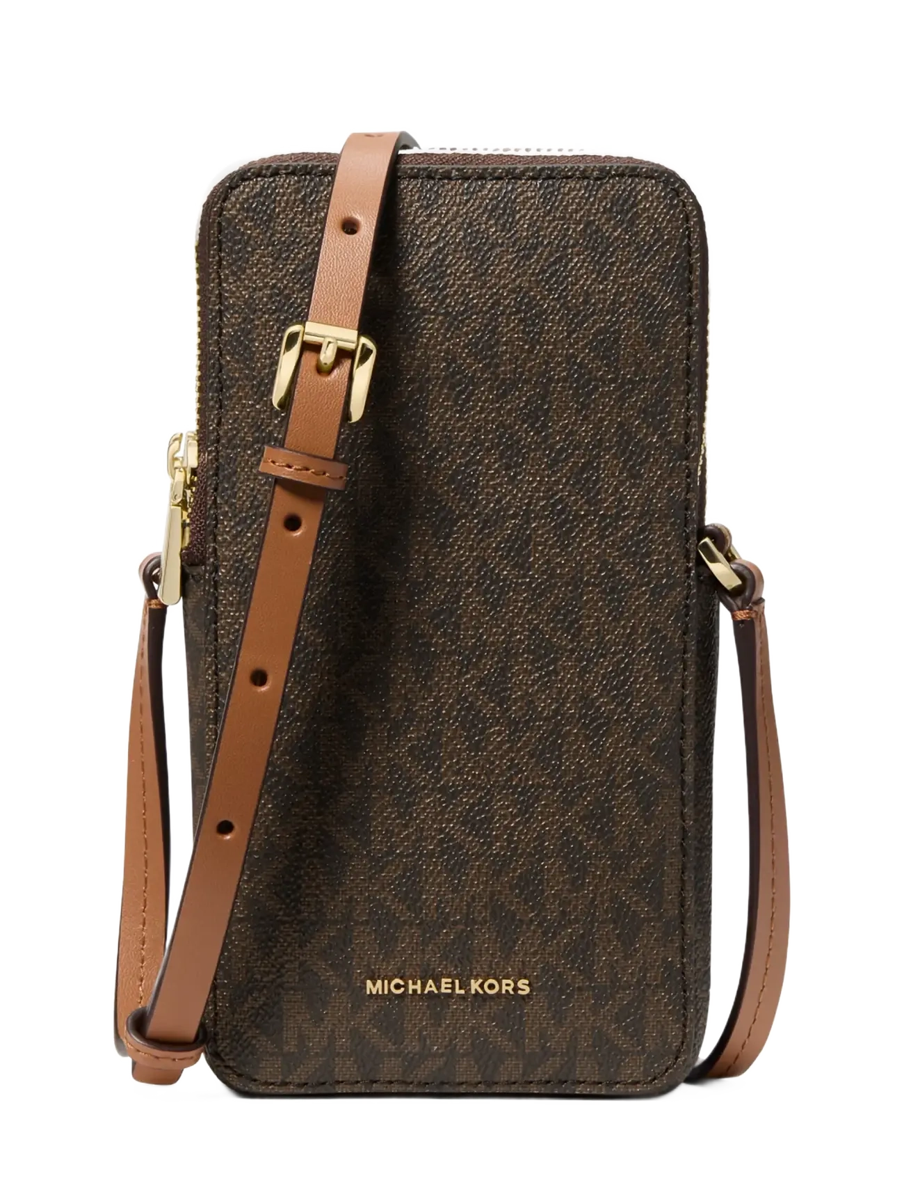 Michael Kors SM NS DBL ZIP PHONE XBODY - Michael Kors - BRN/ACORN / brown