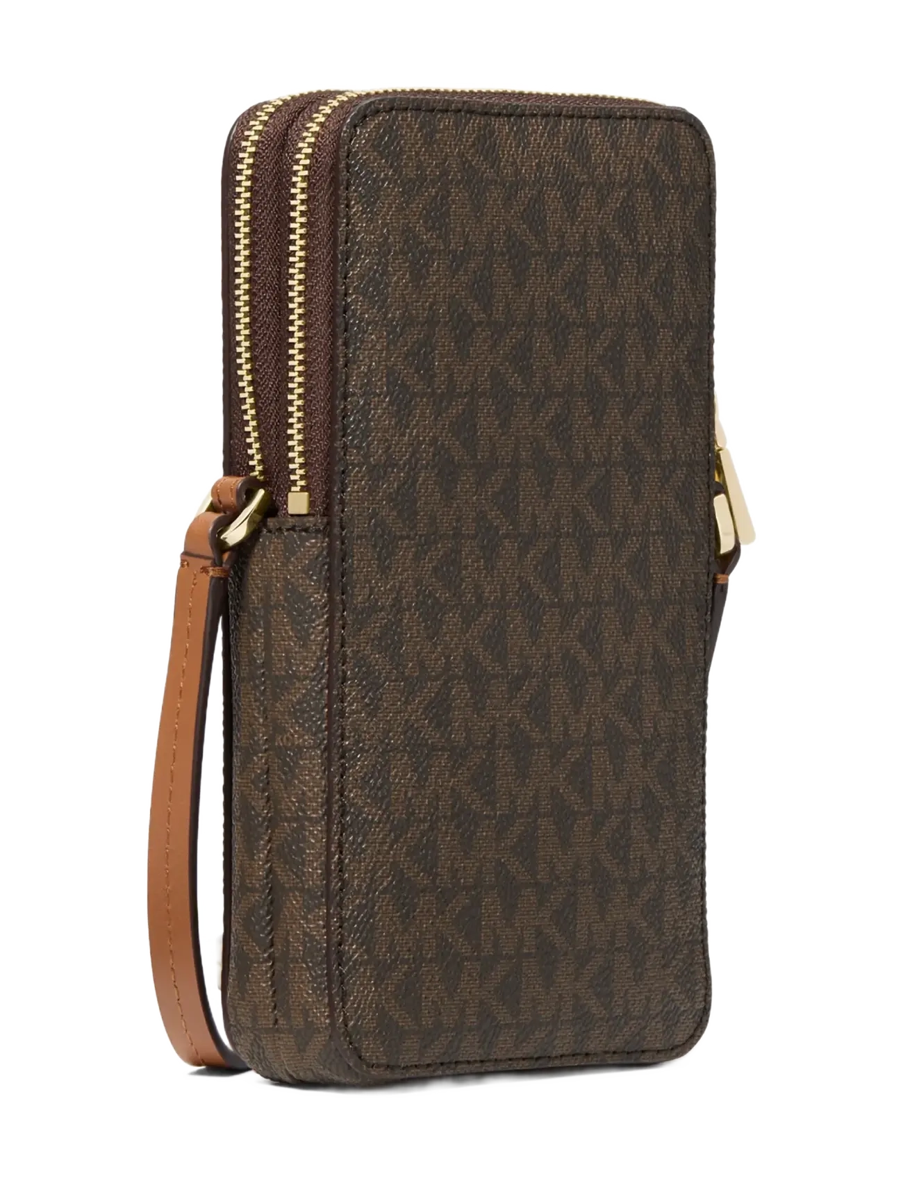 Michael Kors - SM NS DBL ZIP PHONE XBODY - crossbody bags - brn/acorn - 2
