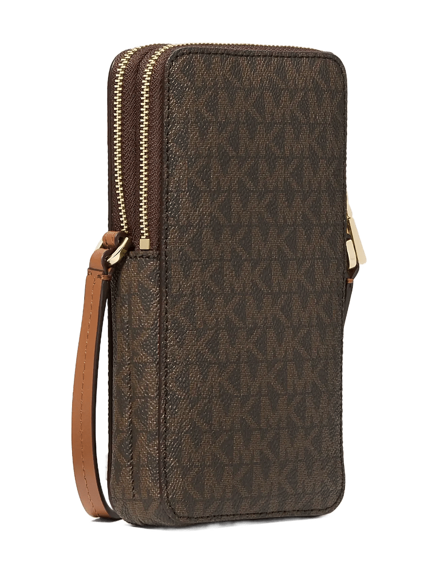 Michael Kors - SM NS DBL ZIP PHONE XBODY - crossbody bags - brn/acorn - 2