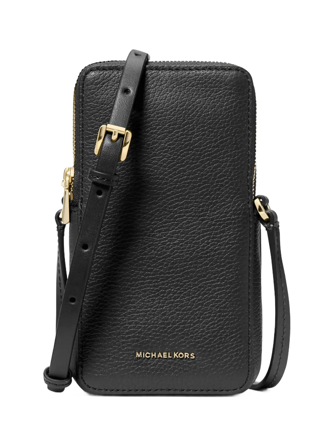 Michael Kors SM NS DBL ZIP PHONE XBODY - Michael Kors - BLACK / black