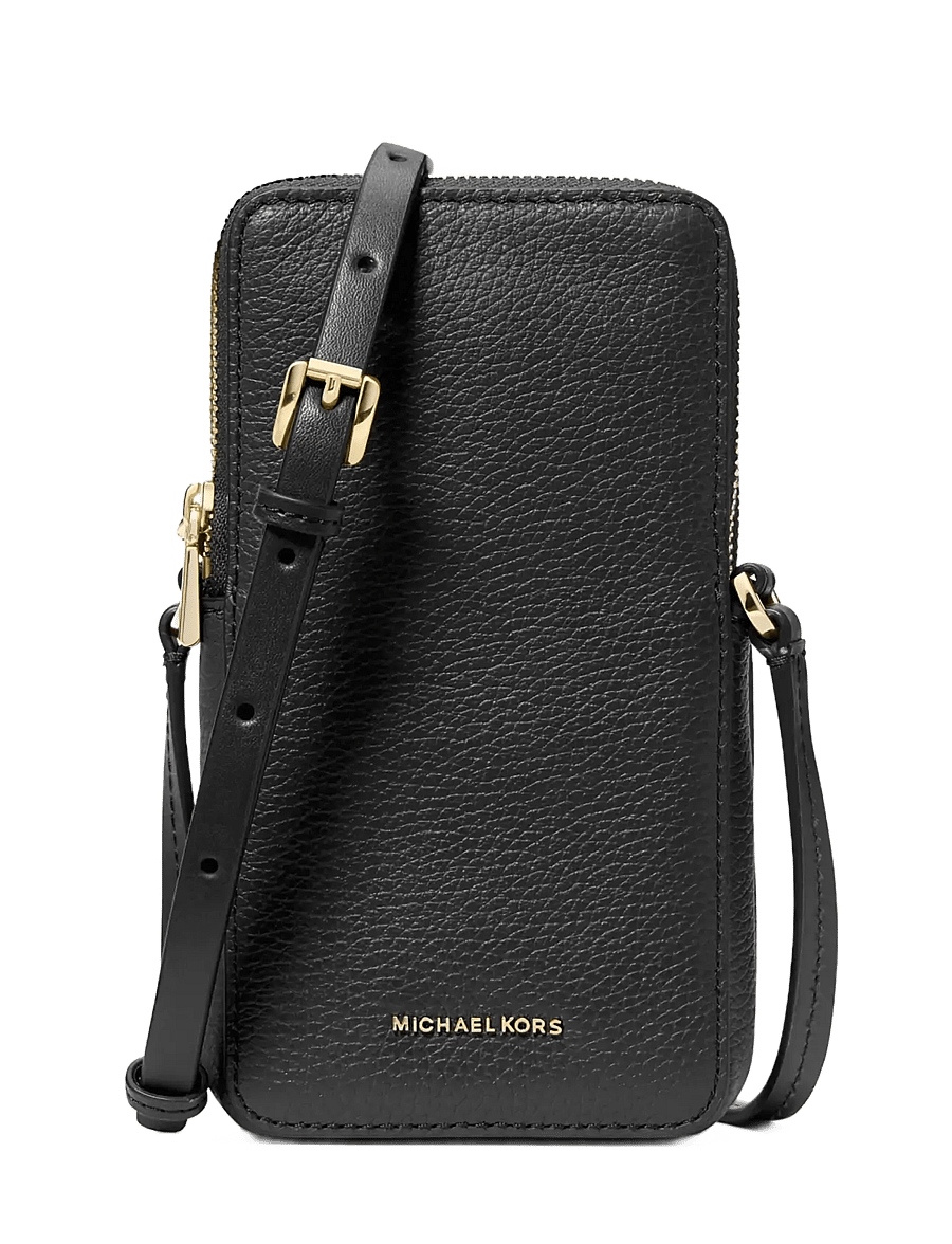 Michael Kors - SM NS DBL ZIP PHONE XBODY - crossbody bags - black - 1