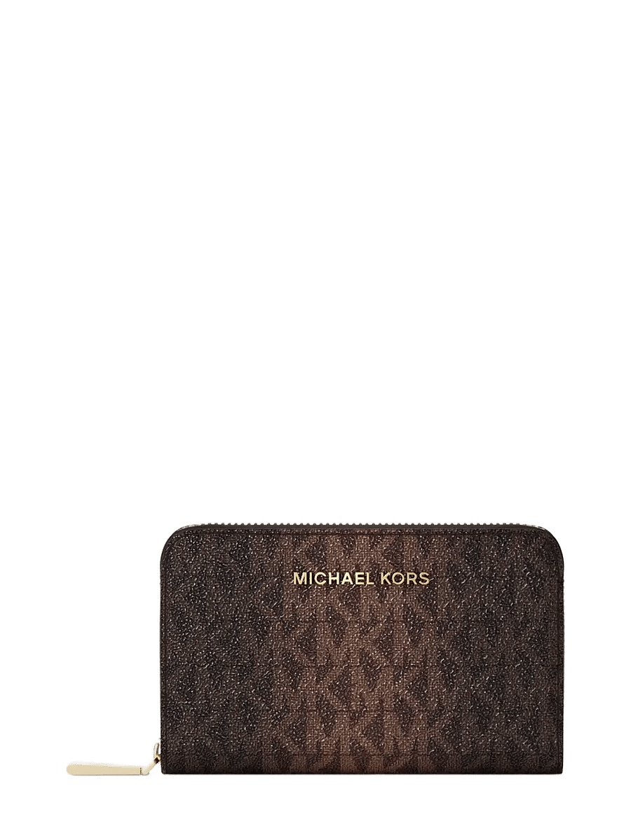 Michael Kors - SM ZA CARD CASE - card holders - chocolate - 0