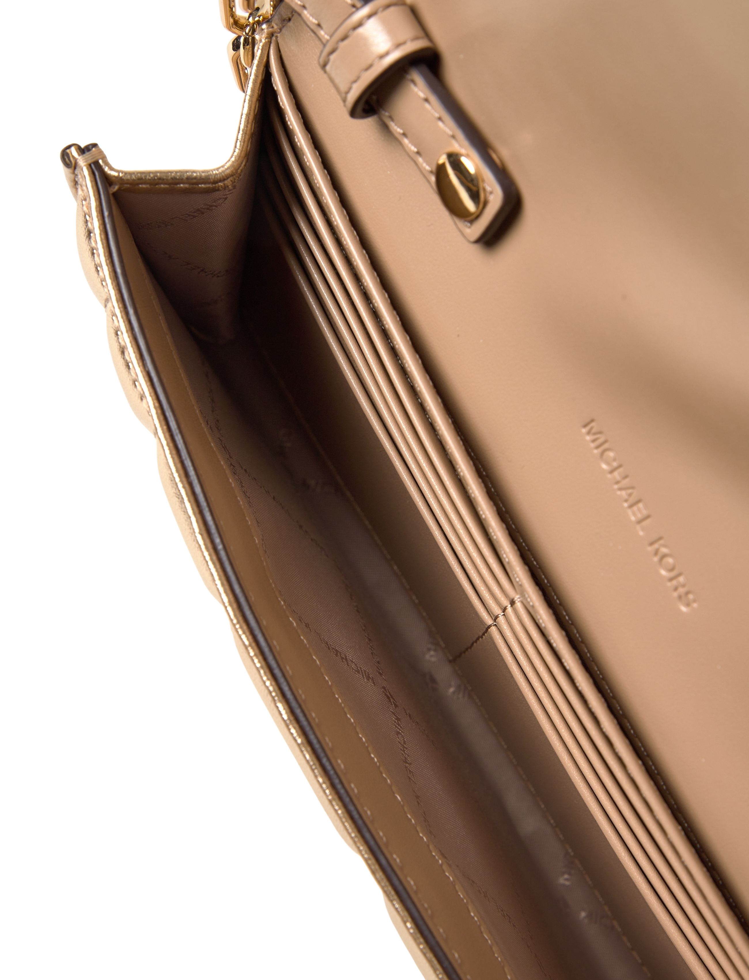 Michael Kors - LG WLLT ON CHN XBODY - pale gold - 4