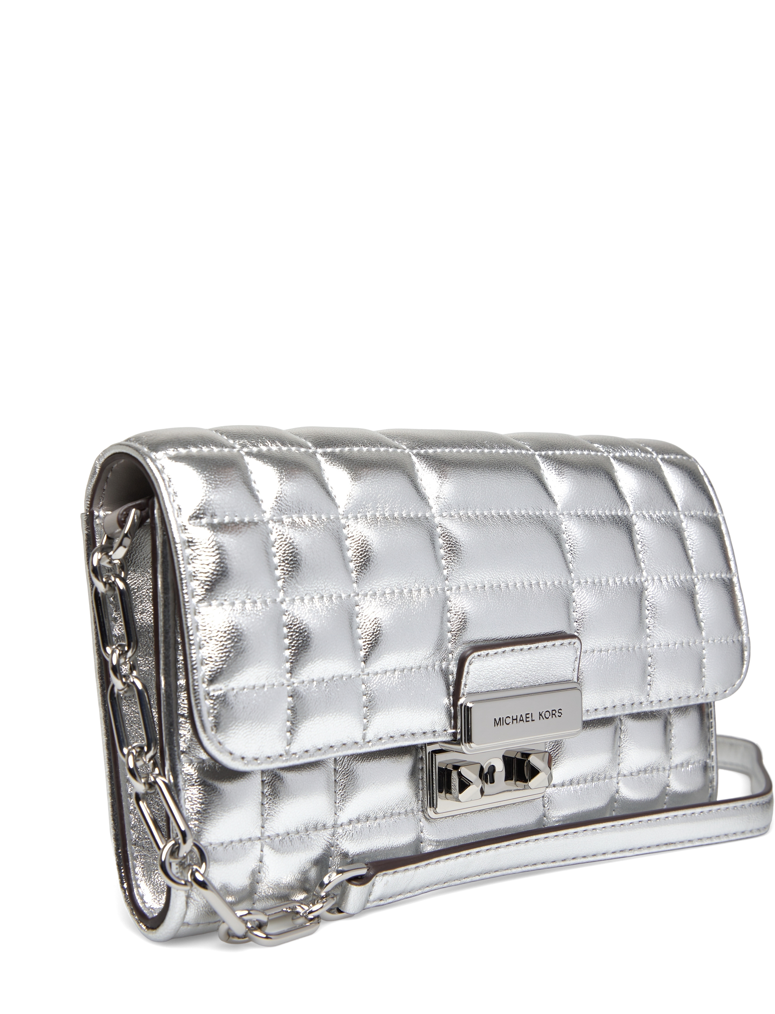 Michael Kors - LG WLLT ON CHN XBODY - silver - 3