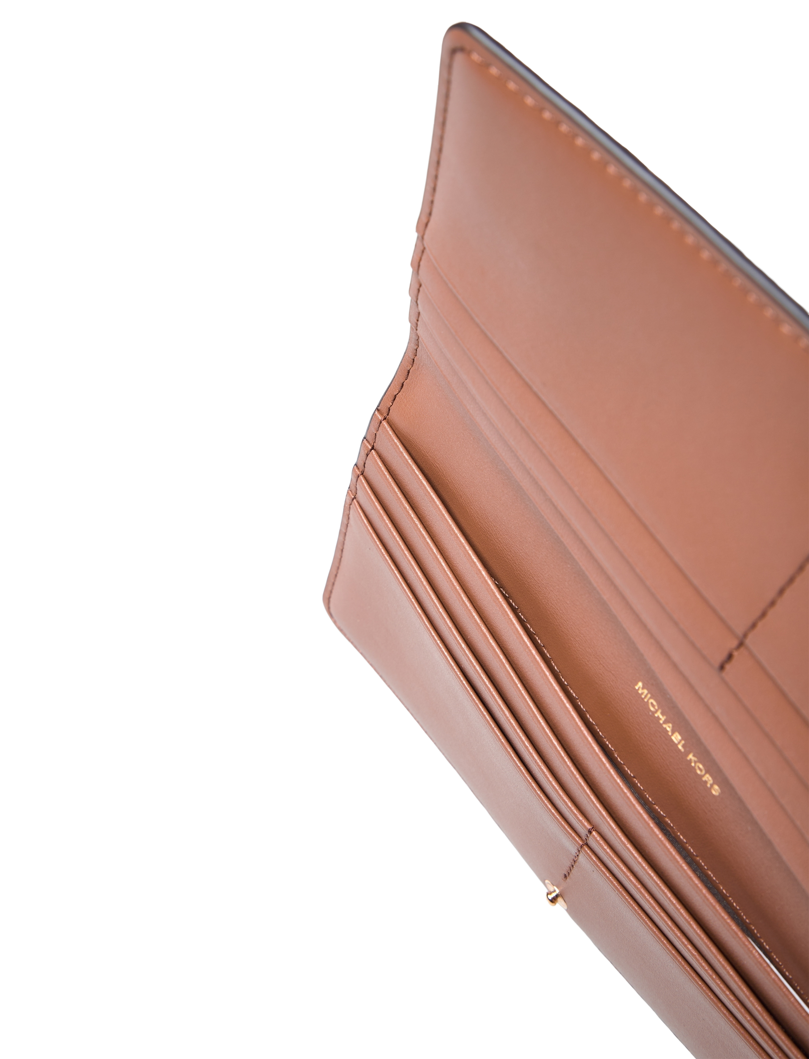Michael Kors - LG SLIM SNAP WALLET - piniginės - luggage - 3