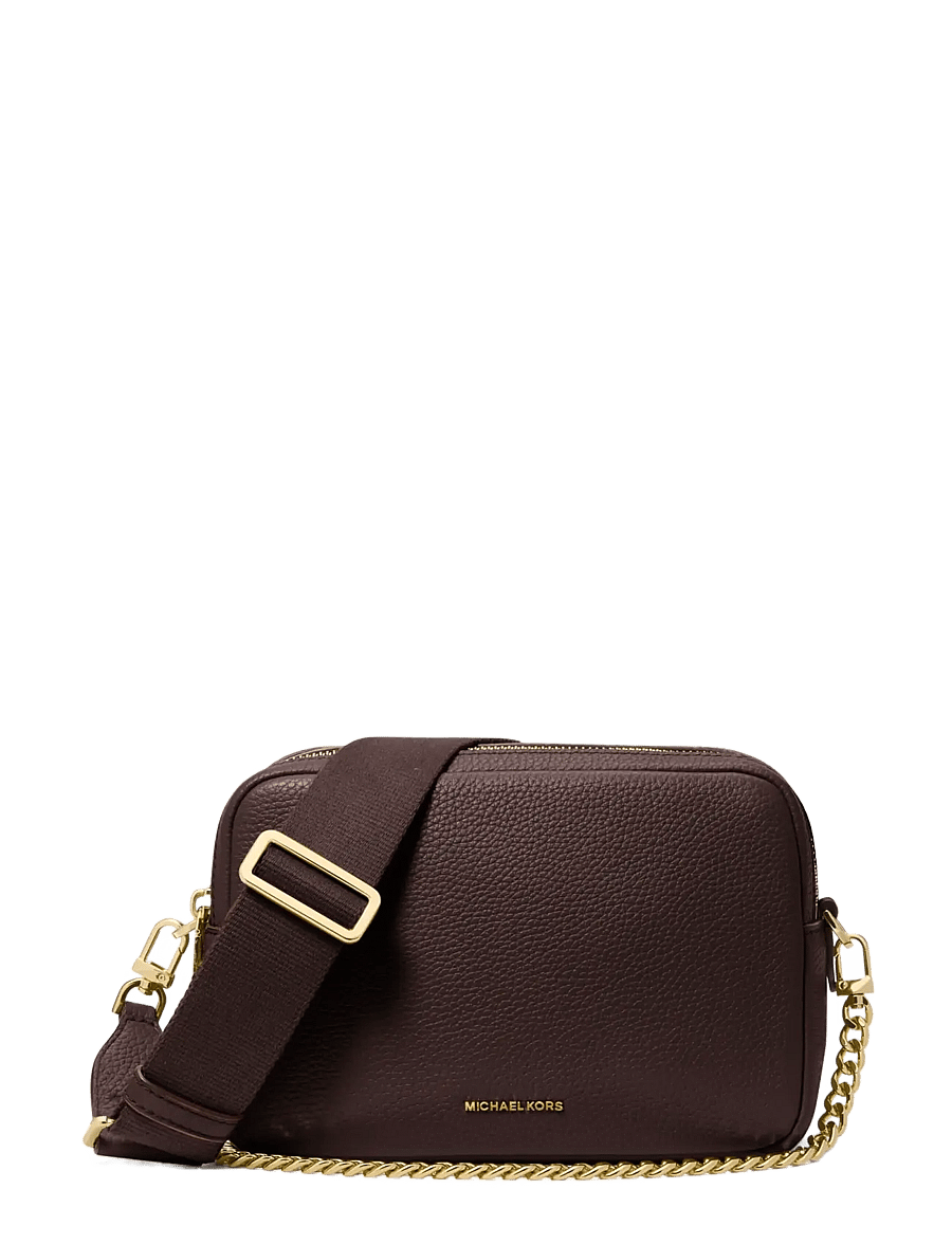 Michael Kors - MD DBLZP CHN CAMERA XBODY - crossbody bags - chocolate - 1