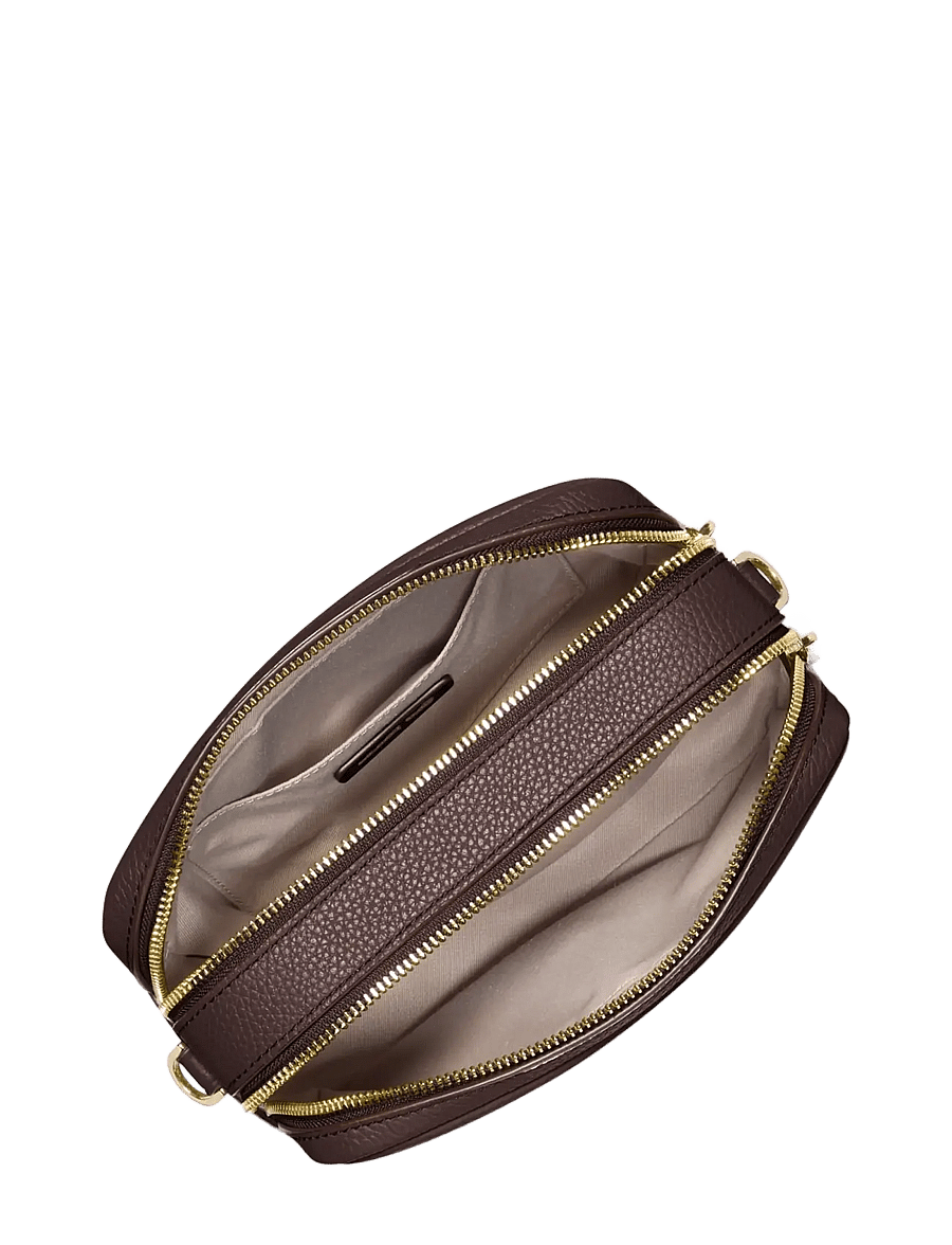 Michael Kors - MD DBLZP CHN CAMERA XBODY - crossbody bags - chocolate - 2