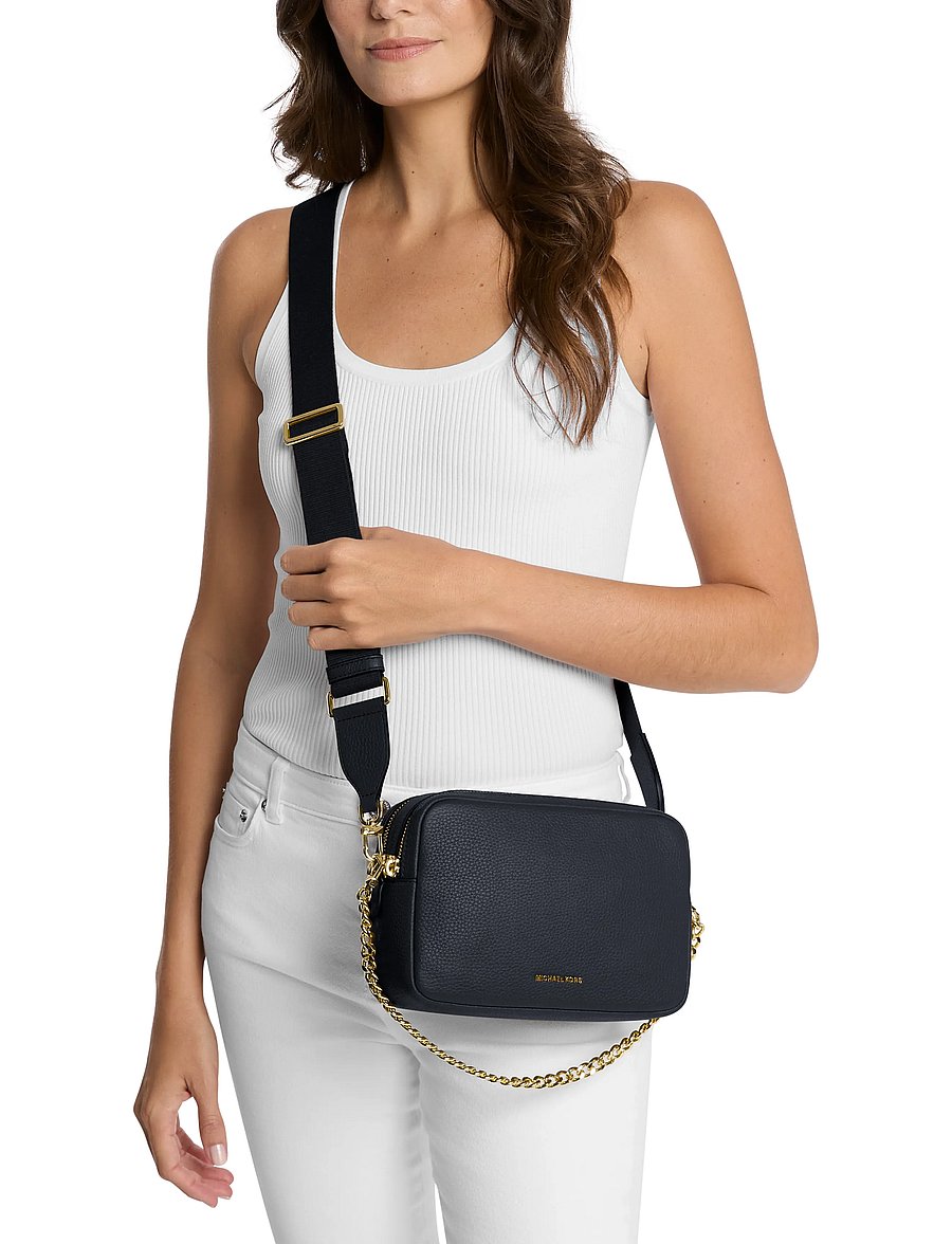 Michael Kors - MD DBLZP CHN CAMERA XBODY - crossbody bags - midnight - 0