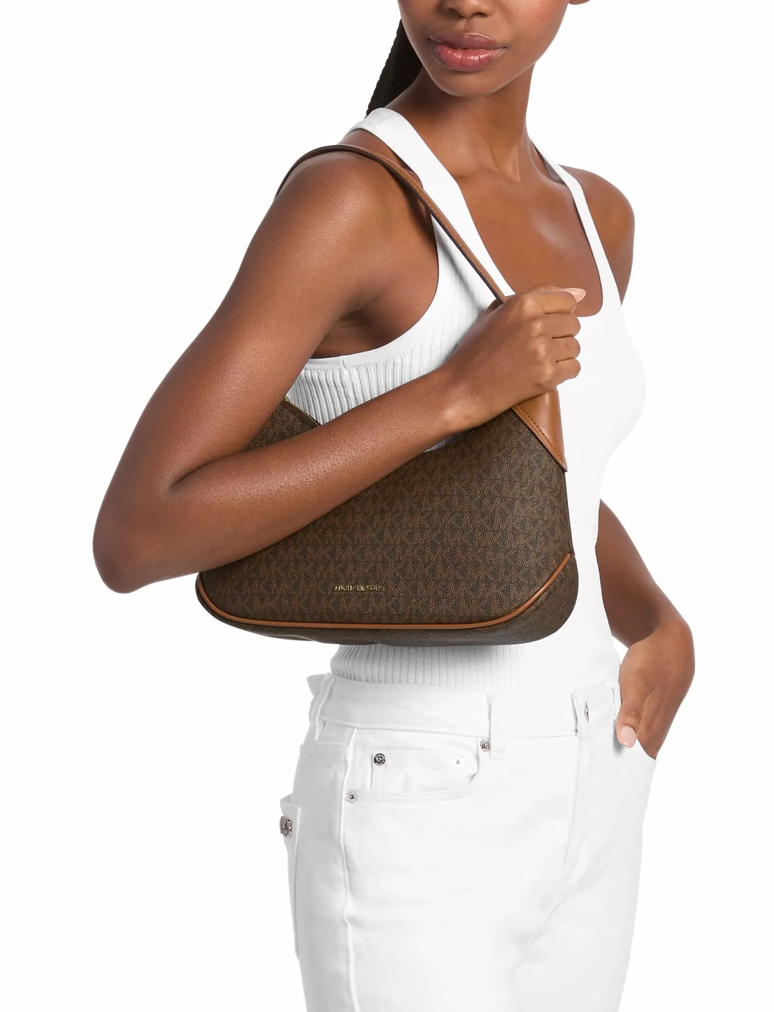 Michael Kors Md Conv Pouchette Xbody, Kvinder, Konvertibel Crossover Pochette, Brun, Str: ONE SIZE