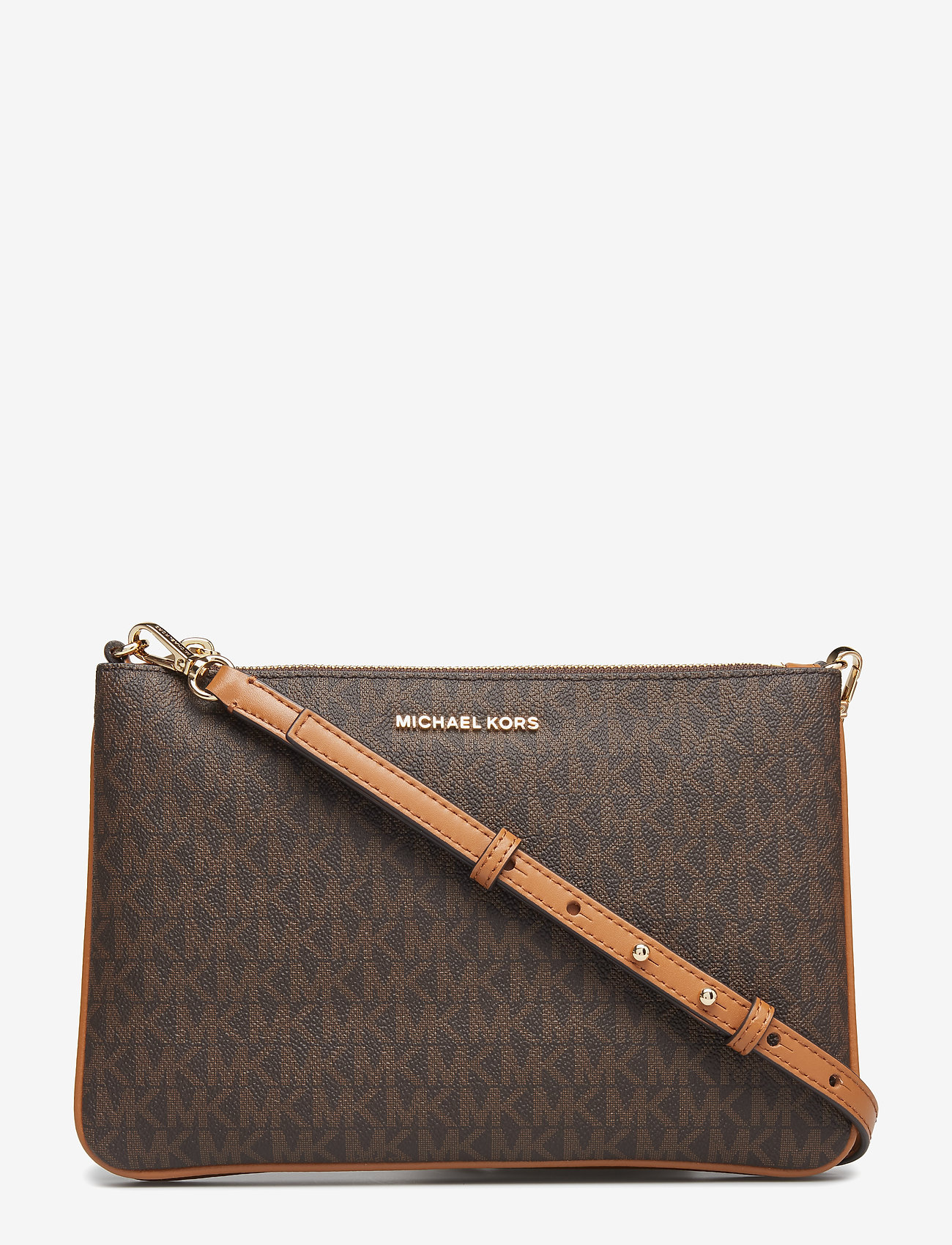 Michael Kors - LG DBL POUCH XBODY - brown - 0
