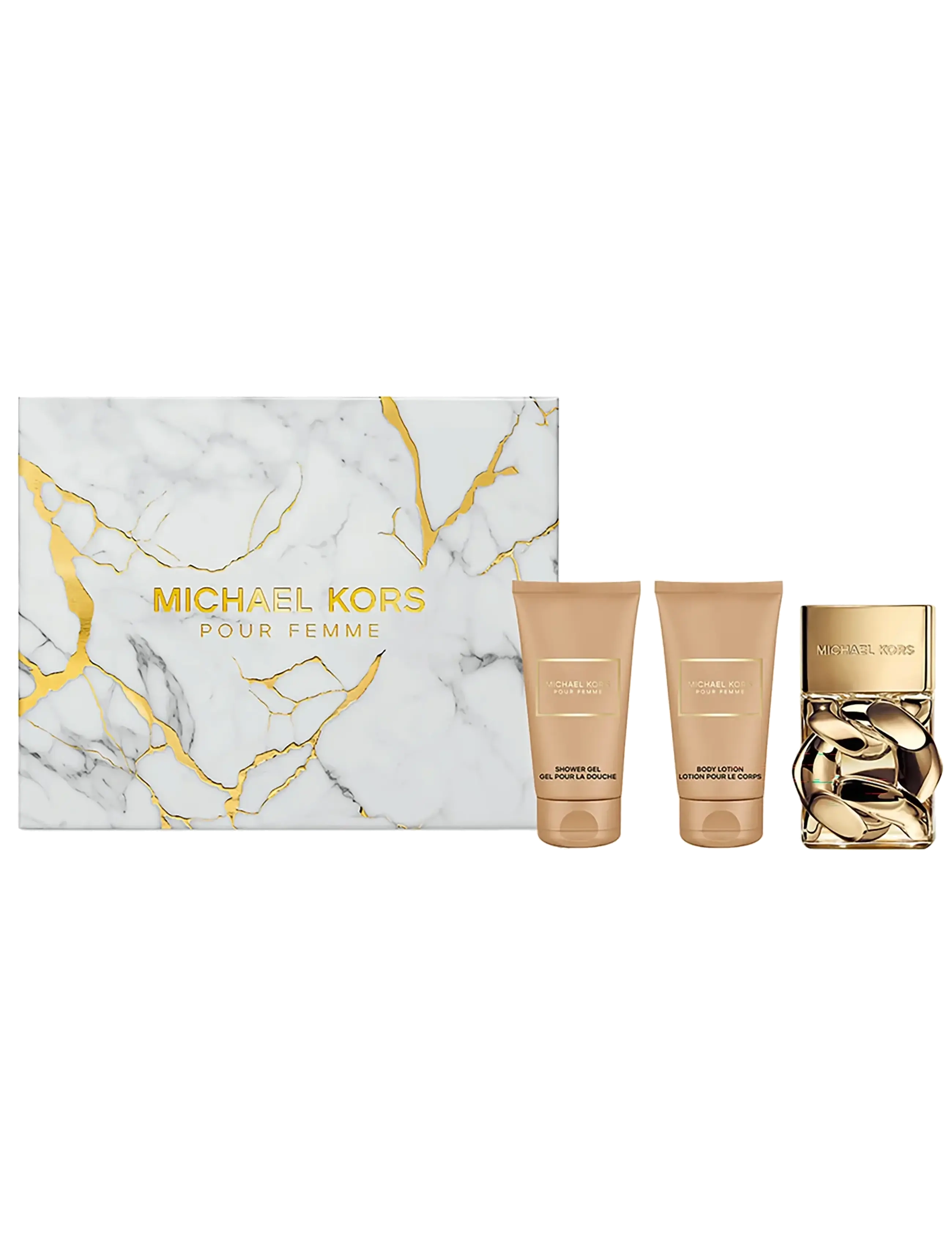 Michael Kors Fragrance Gift Set Pour Femme Edp + Shower Gel + Body Lotion, Cremes & Lotion & Bodybutter, Nude, Str: 150 ML