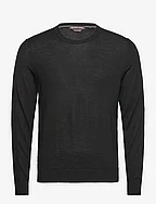 CORE MERINO CREW - BLACK