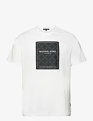 Michael Kors - EMPIRE FLAGSHIP TEE - kortärmade t-shirts - white - 0