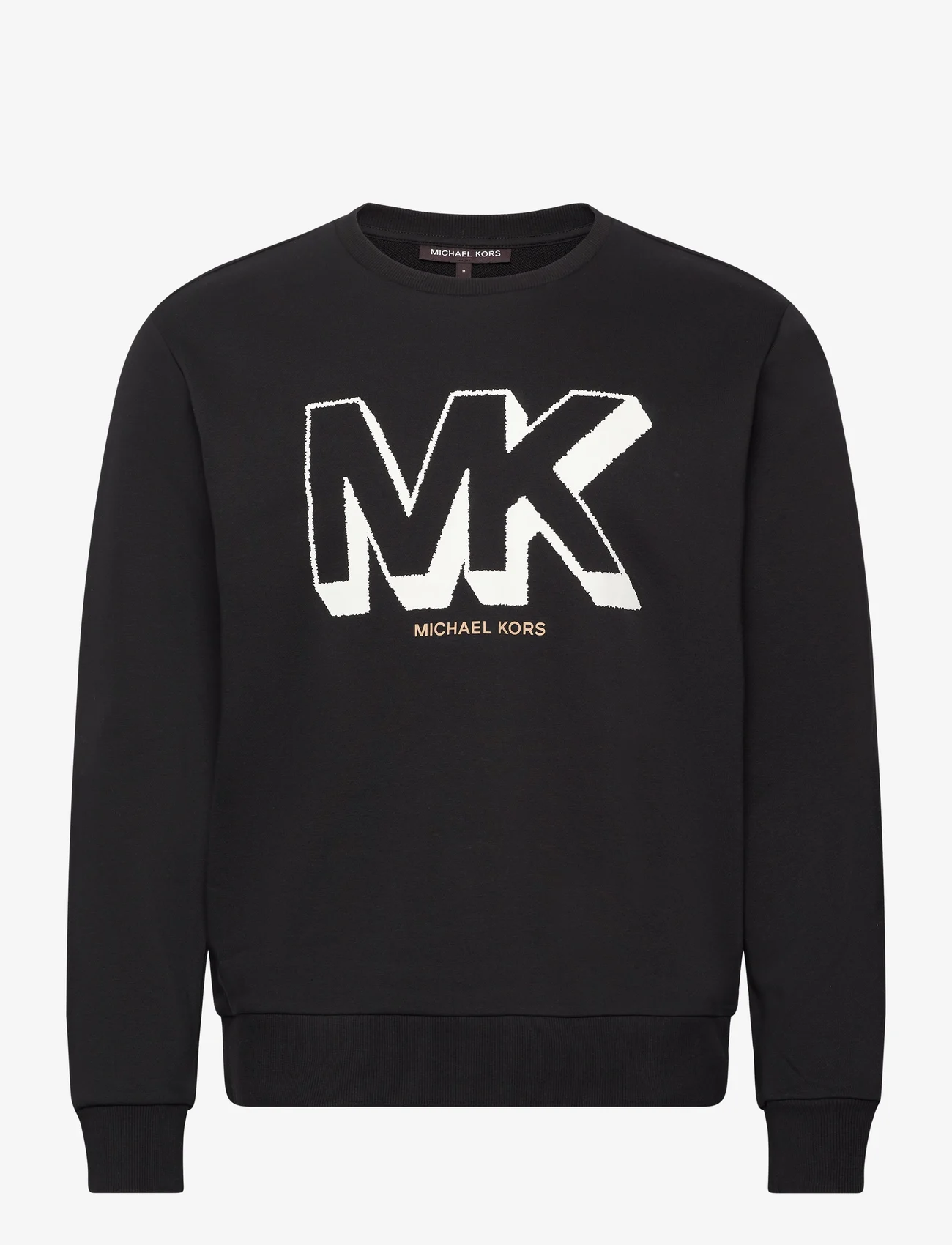 Michael Kors - MK CHARM GRAPHIC CREW - sportiska stila džemperi - black - 0