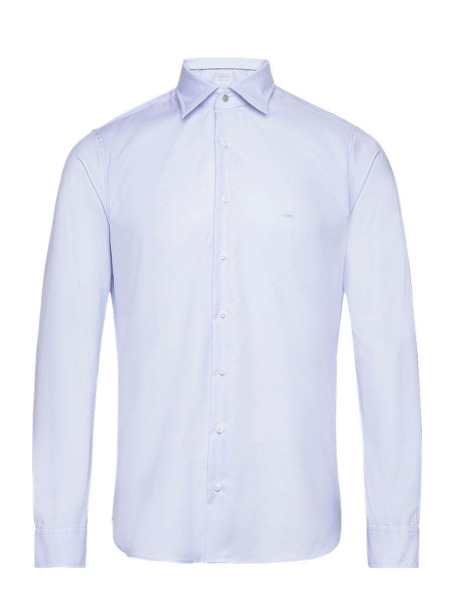 Michael Kors - 2PLY STRETCH TWILL SLIM FIT SHIRT - proginiai marškiniai - light blue - 0