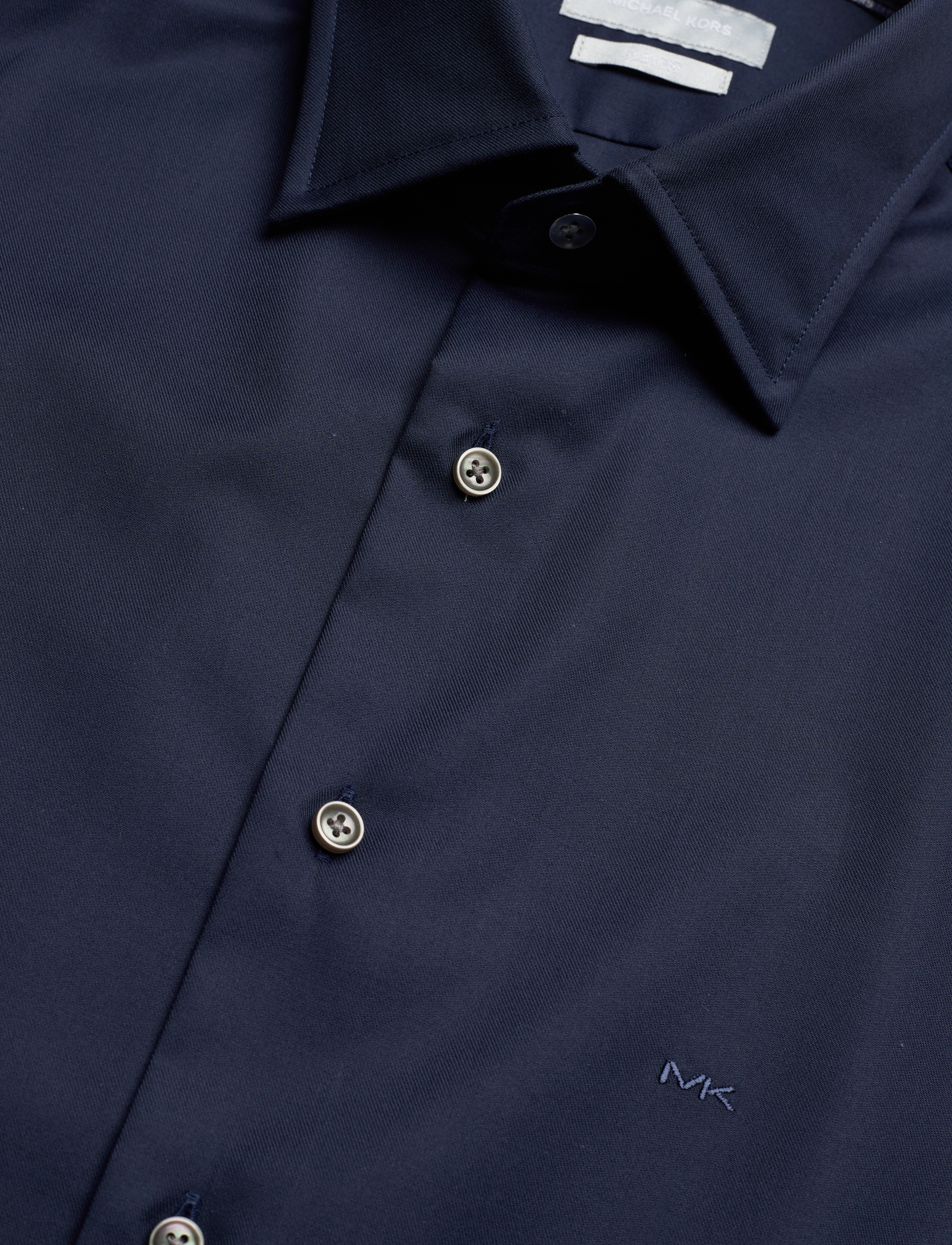 Michael Kors - 2PLY STRETCH TWILL SLIM FIT SHIRT - chemises d'affaires - navy - 2