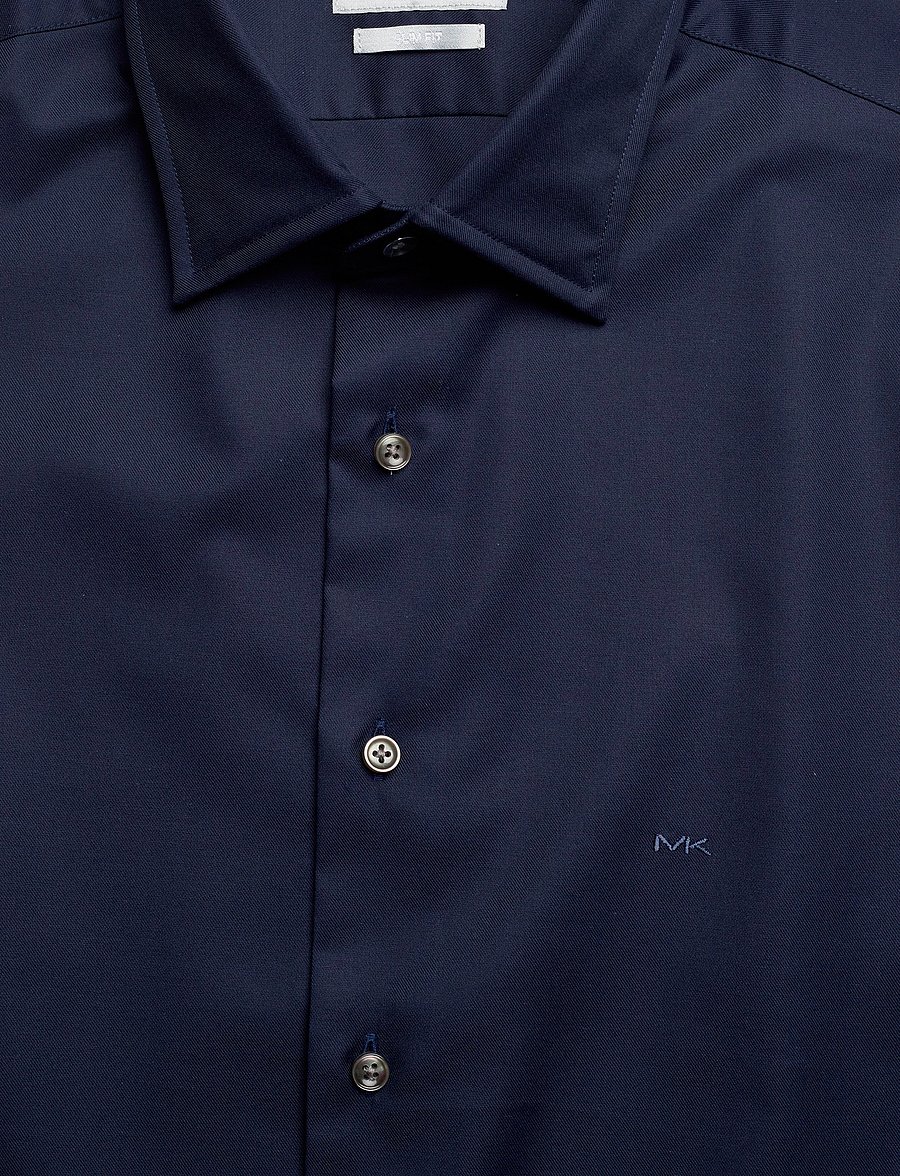 Michael Kors - 2PLY STRETCH TWILL SLIM FIT SHIRT - chemises d'affaires - navy - 3
