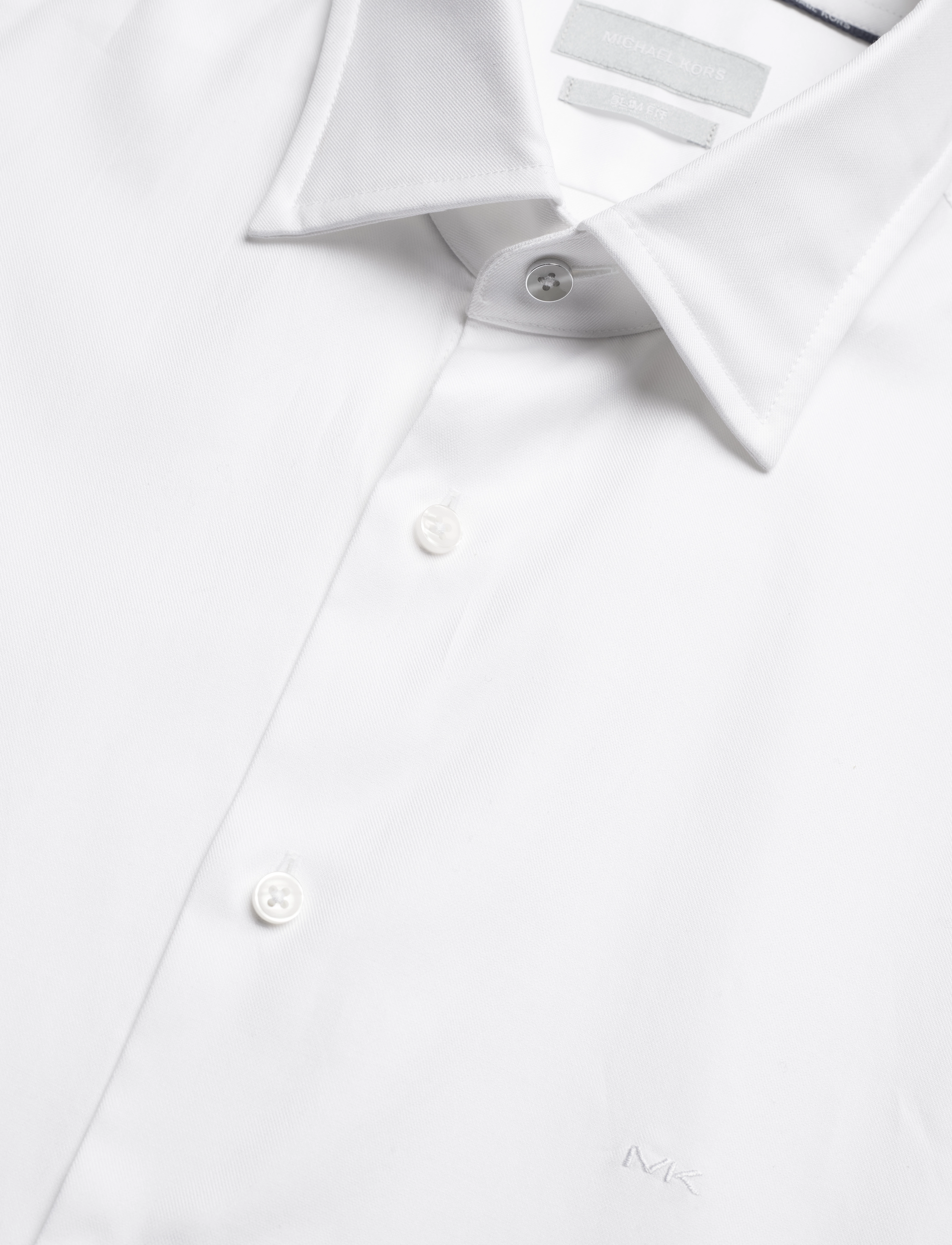 Michael Kors - 2PLY STRETCH TWILL SLIM FIT SHIRT - formelle hemden - white - 2