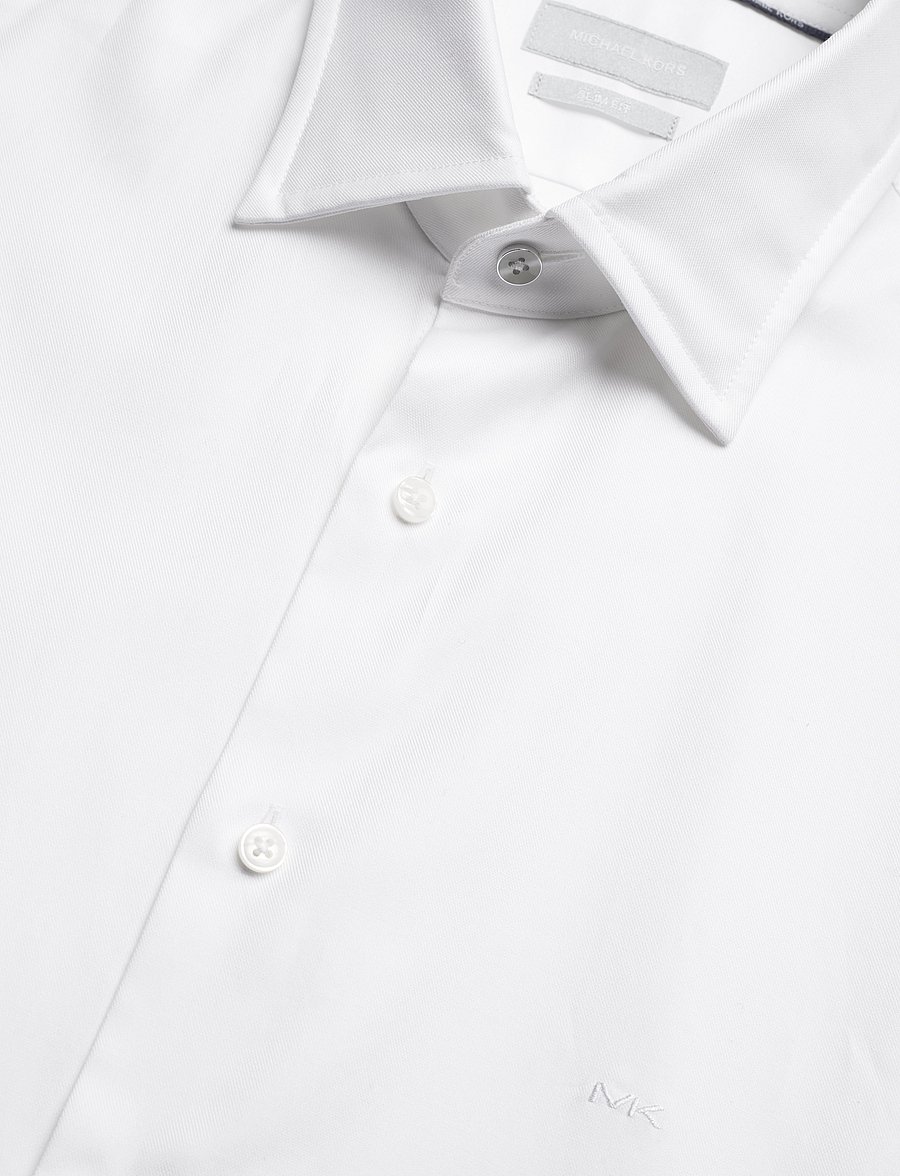 Michael Kors - 2PLY STRETCH TWILL SLIM FIT SHIRT - formelle hemden - white - 2