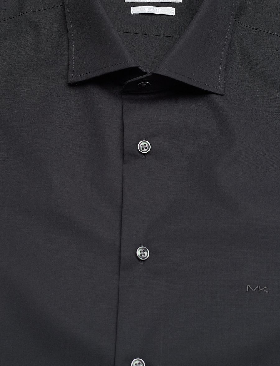 Michael Kors - POPLIN STRETCH SLIM SHIRT - formal shirts - black - 2