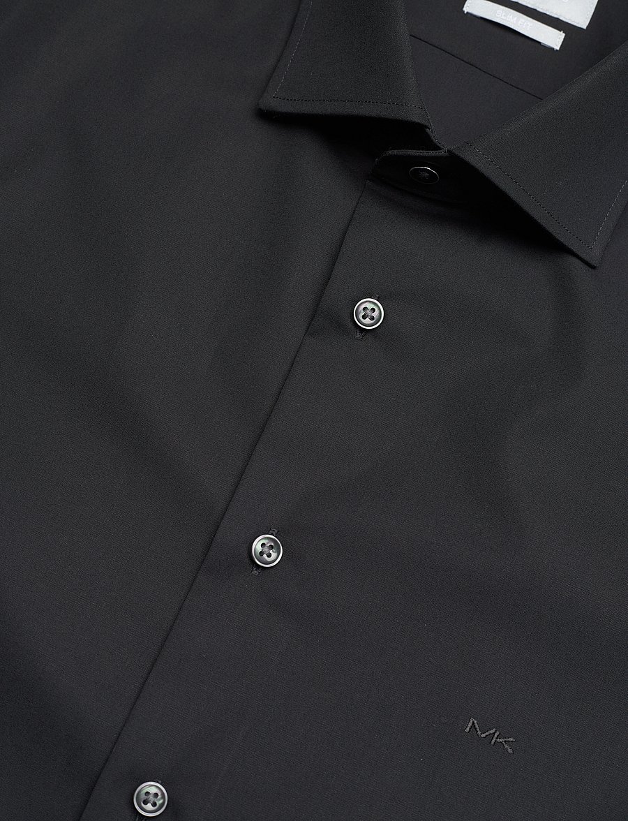 Michael Kors - POPLIN STRETCH SLIM SHIRT - formal shirts - black - 3
