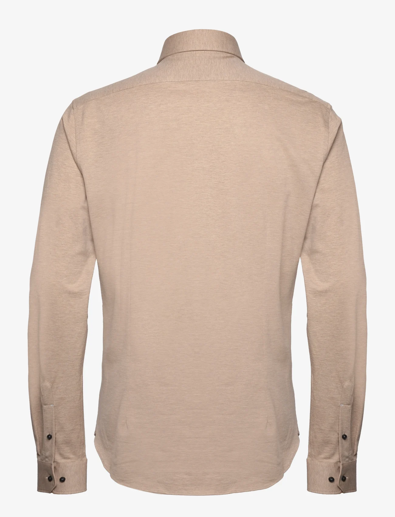 Michael Kors - SOLID PIQUE SLIM SHIRT - basic shirts - beige - 1