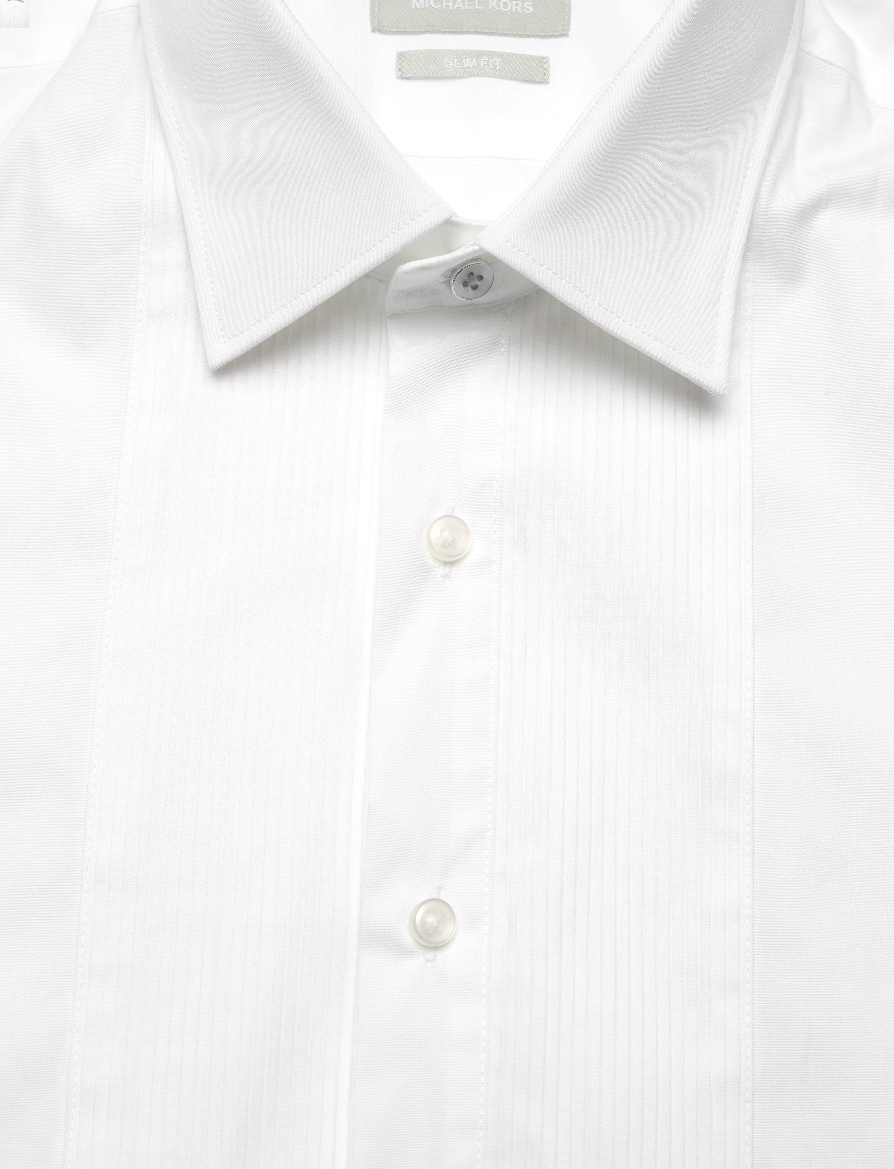 Michael Kors - TUXEDO SLIM FIT SHIRT - chemises de smoking - white - 2