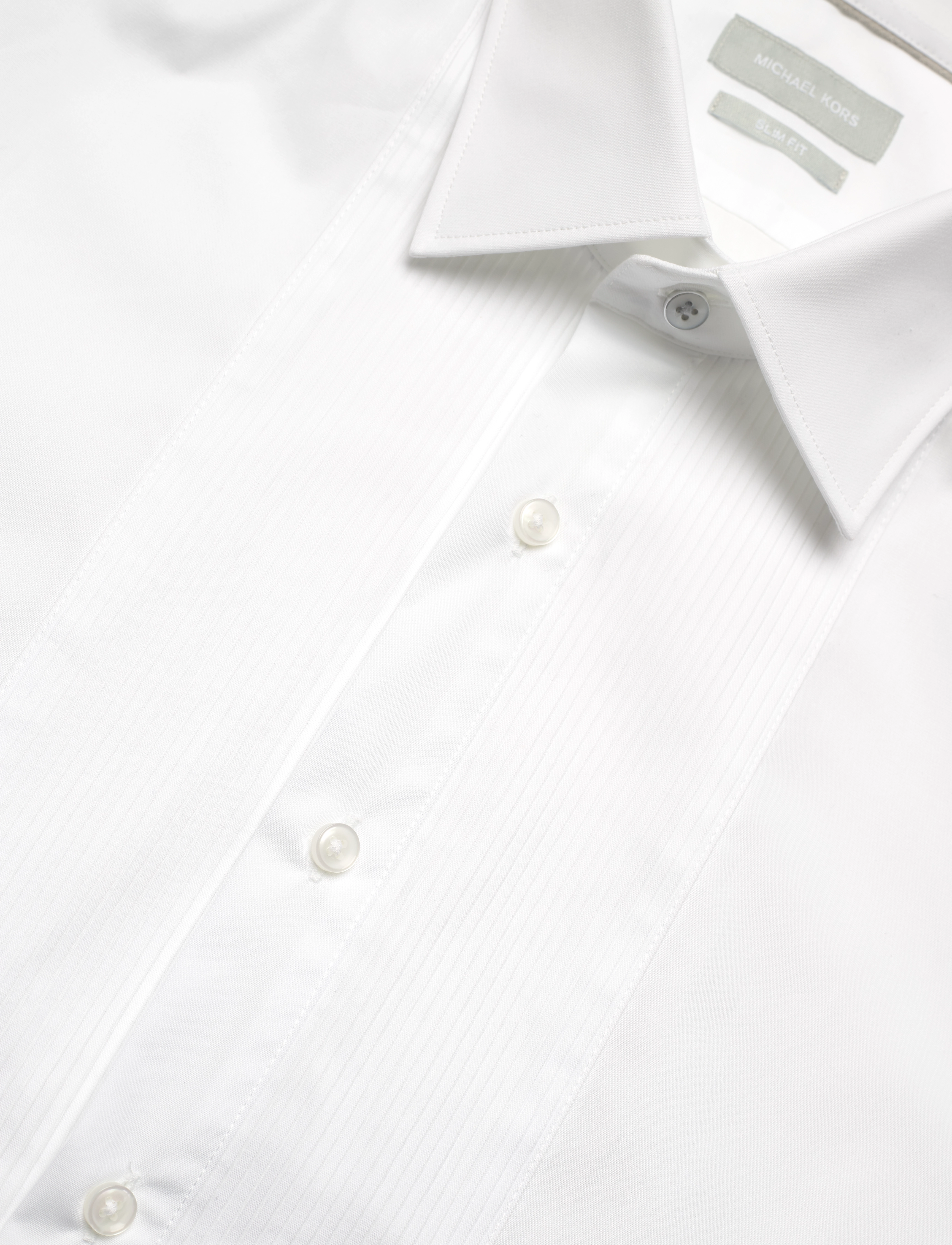 Michael Kors - TUXEDO SLIM FIT SHIRT - chemises de smoking - white - 3