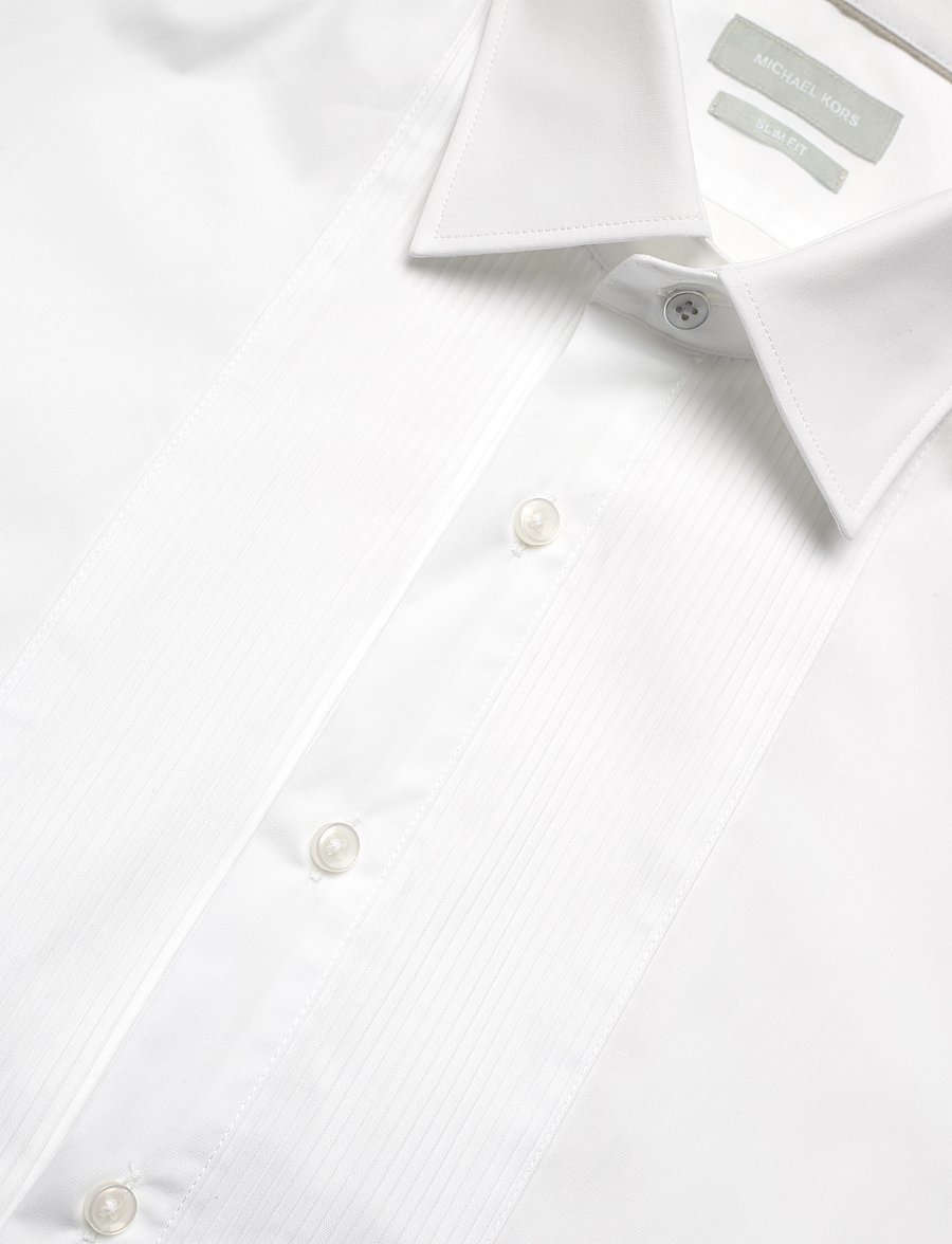 Michael Kors - TUXEDO SLIM FIT SHIRT - chemises de smoking - white - 3