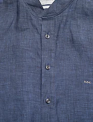 Michael Kors - STANDUP LINEN SLIM SHIRT - linen shirts - denim - 2