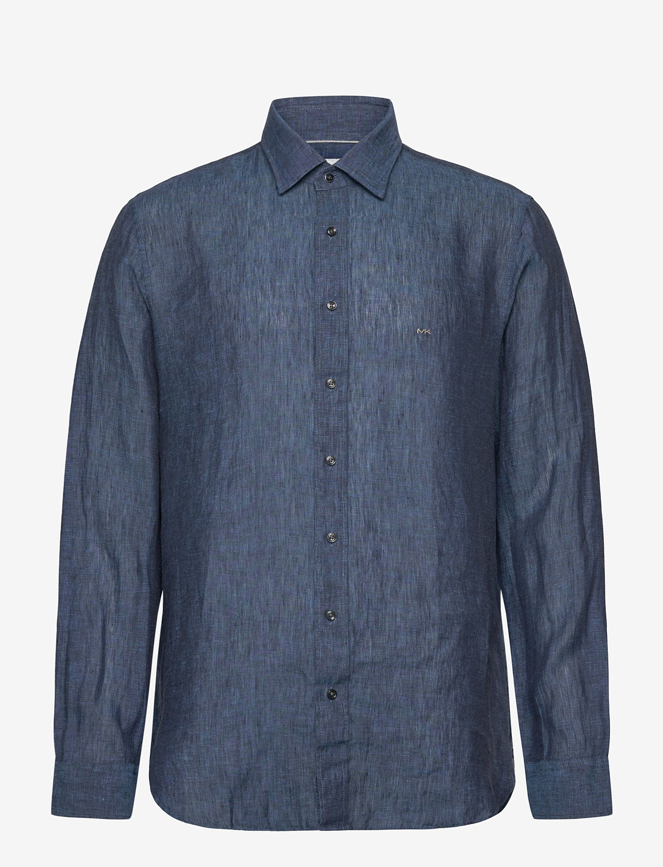 Michael Kors - LINEN SLIM FIT SHIRT - hørskjorter - denim - 0