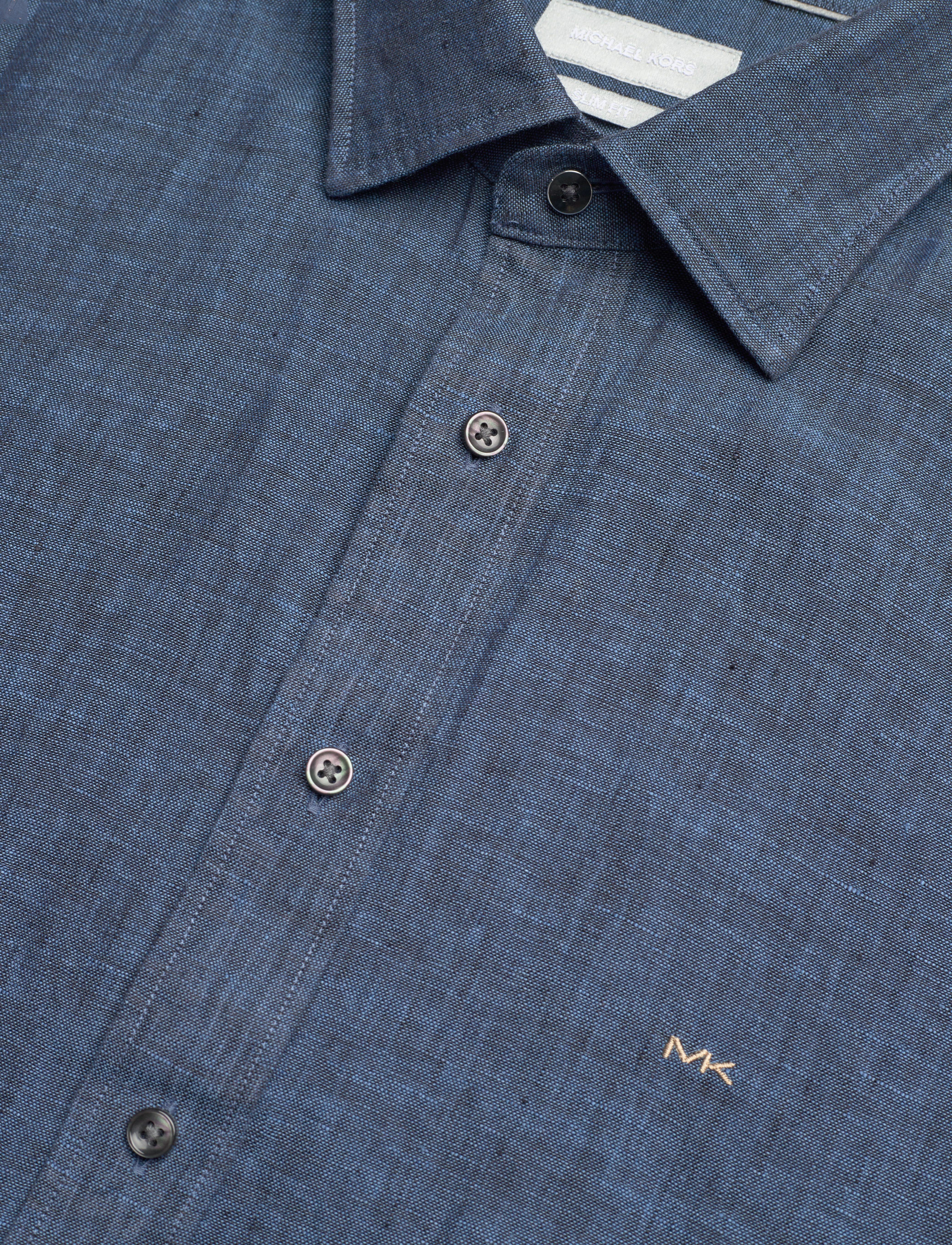 Michael Kors - LINEN SLIM FIT SHIRT - denim - 3