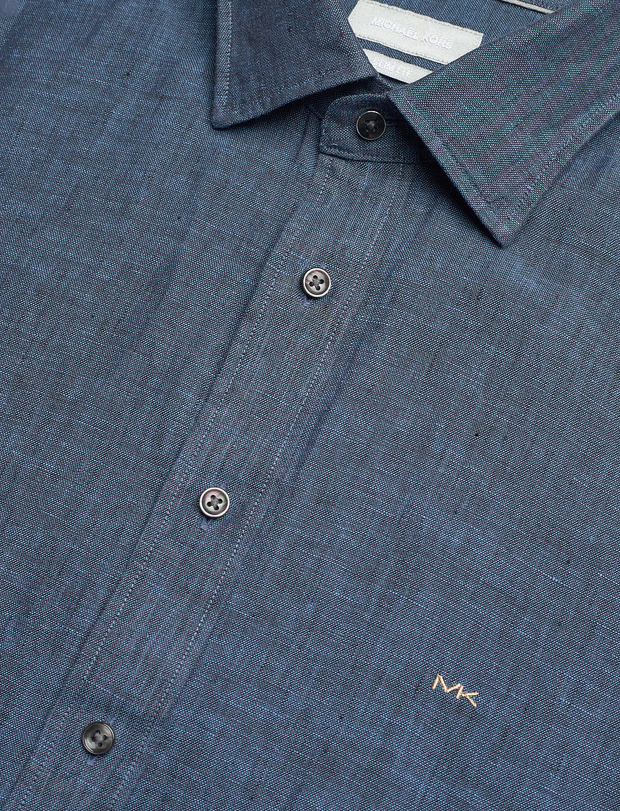 Michael Kors - LINEN SLIM FIT SHIRT - denim - 3