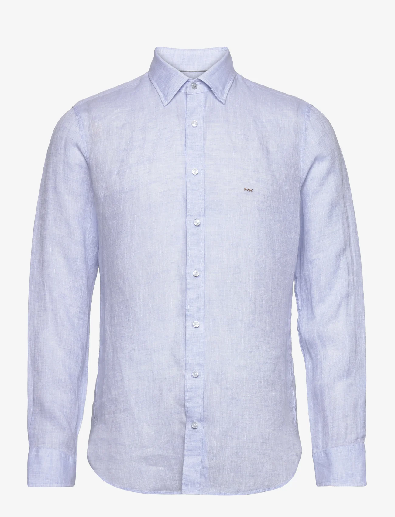 Michael Kors - LINEN SLIM FIT SHIRT - linen shirts - light blue - 0