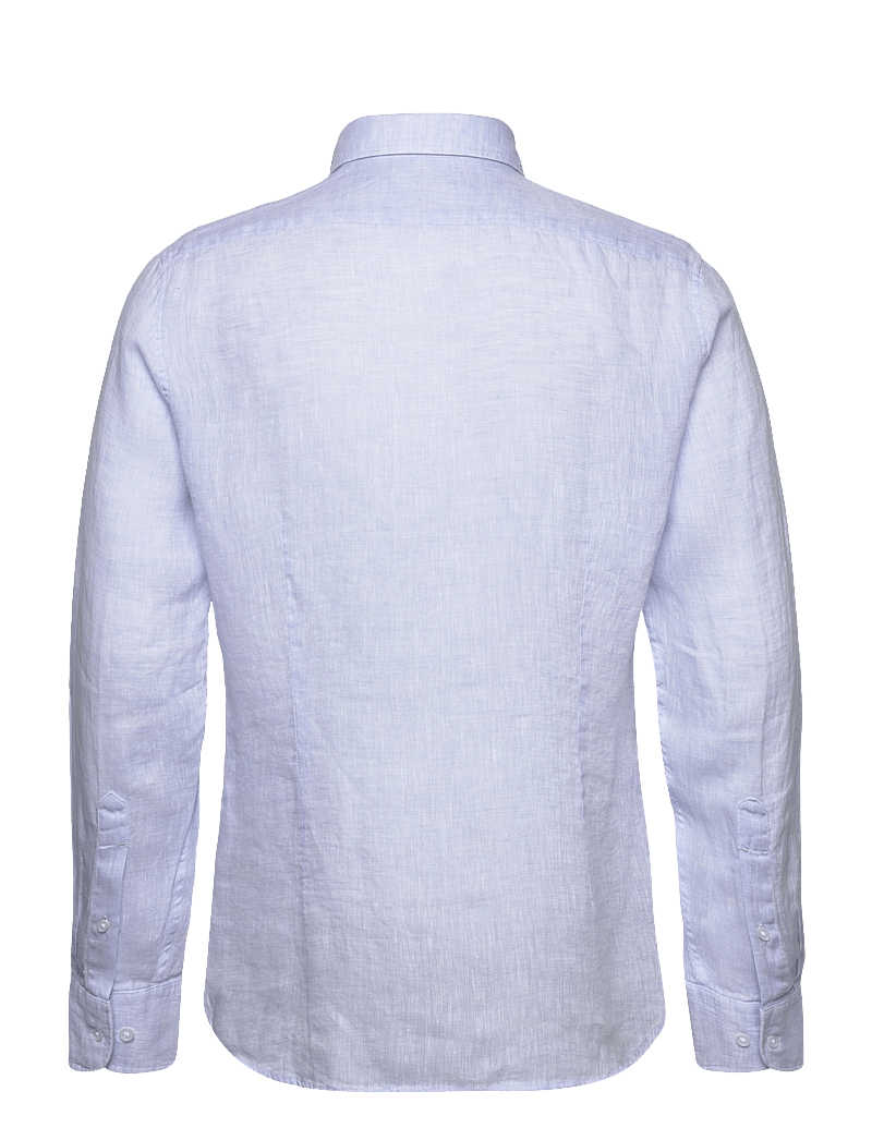 Michael Kors - LINEN SLIM FIT SHIRT - linneskjortor - light blue - 1