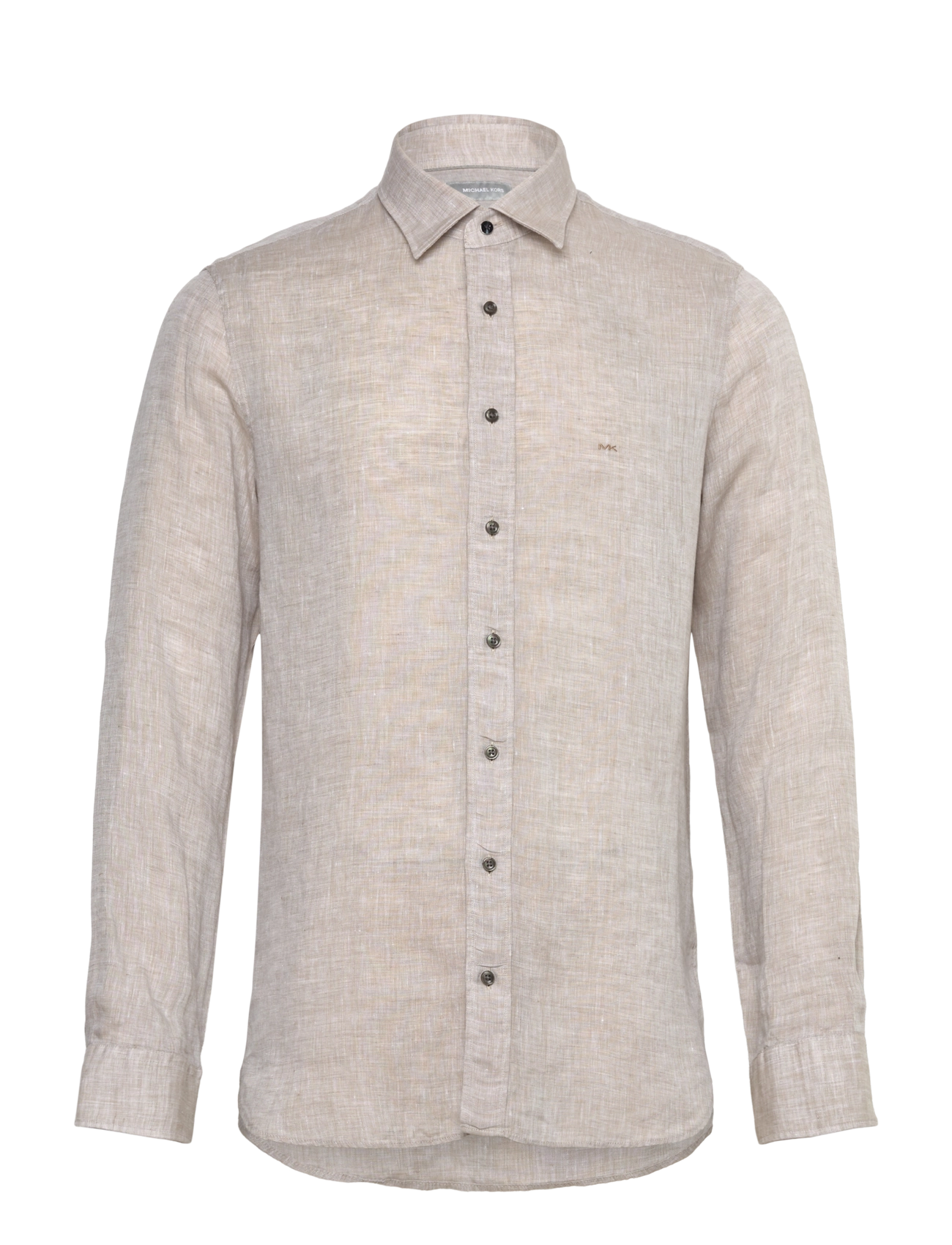 Michael Kors Linen Slim Fit Shirt, 38, Shirts, Beige - Männerswear