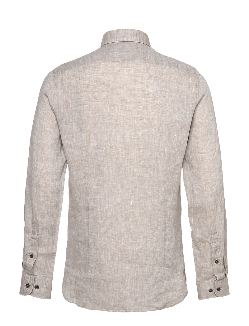 Michael Kors - LINEN SLIM FIT SHIRT - hørskjorter - taupe - 1