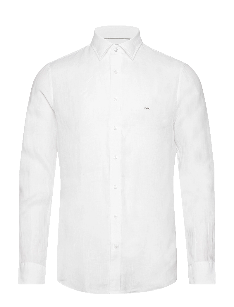 Michael Kors - LINEN SLIM FIT SHIRT - linased särgid - white - 0