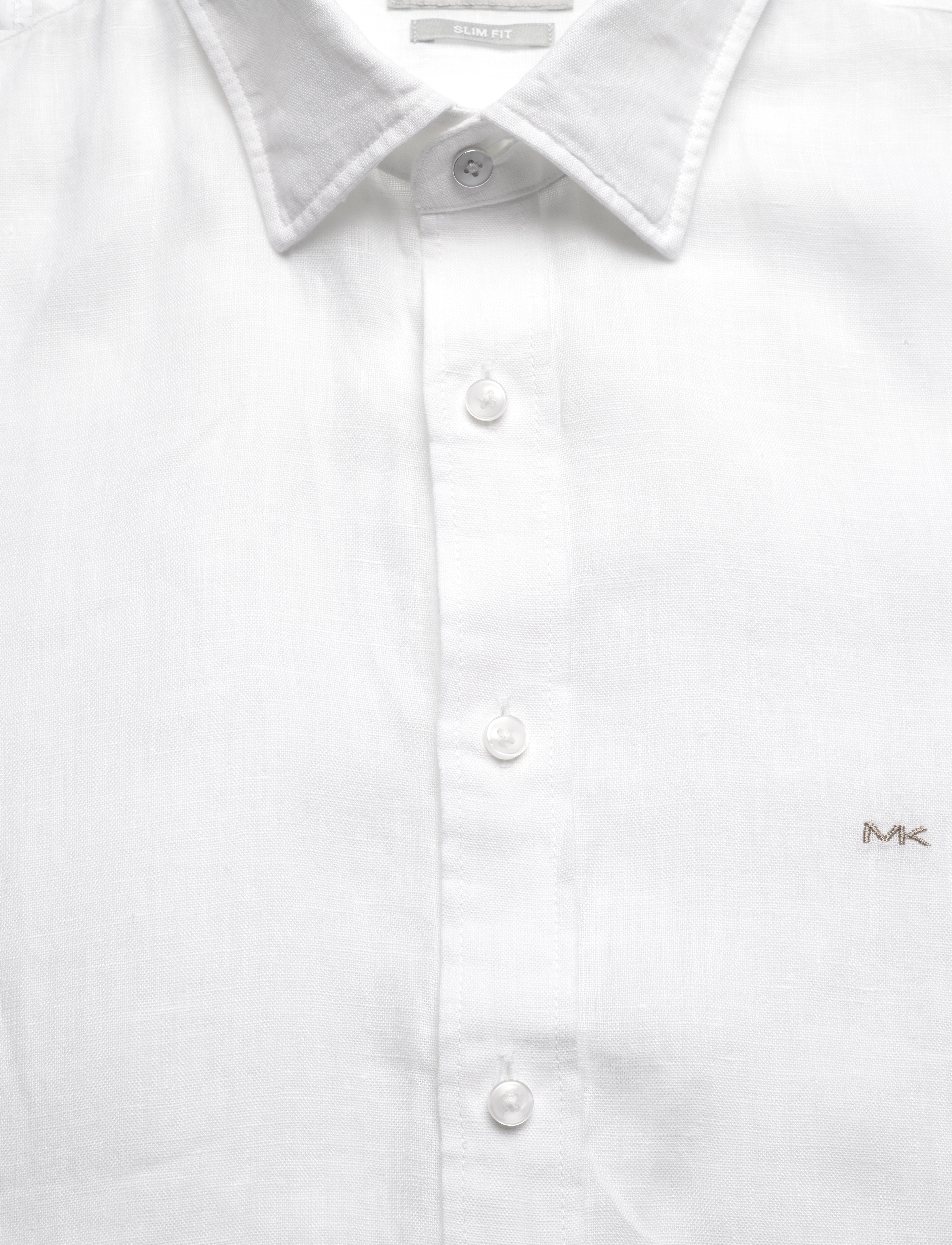 Michael Kors - LINEN SLIM FIT SHIRT - white - 2
