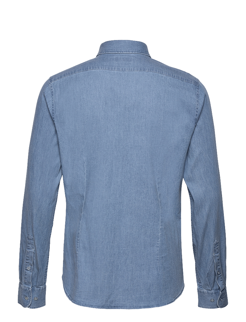 Michael Kors - REAL INDIGO SLIM SHIRT - jeansskjortor - bleached indigo - 1