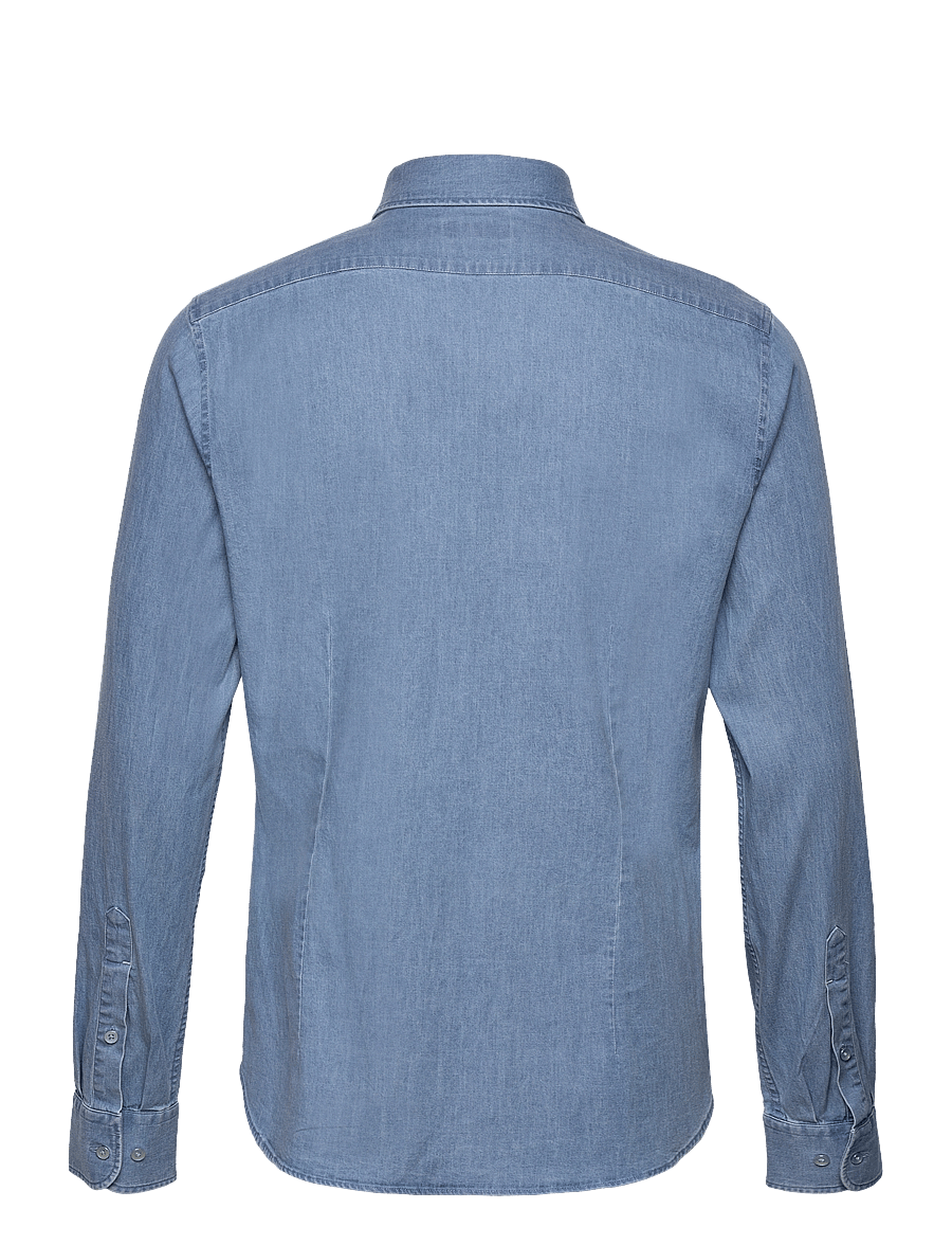 Michael Kors - REAL INDIGO SLIM SHIRT - teksasärgid - bleached indigo - 1