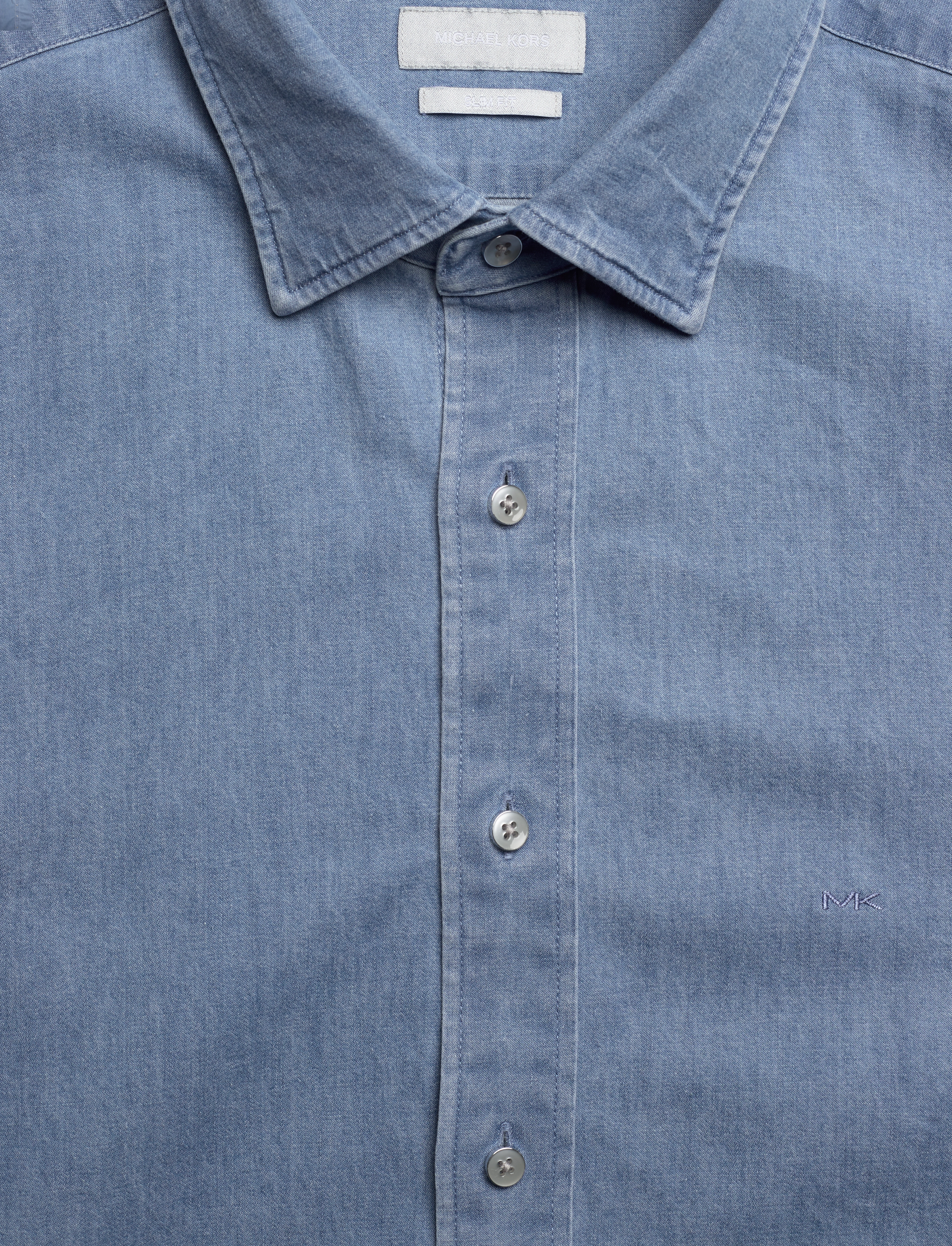 Michael Kors - REAL INDIGO SLIM SHIRT - teksasärgid - bleached indigo - 2