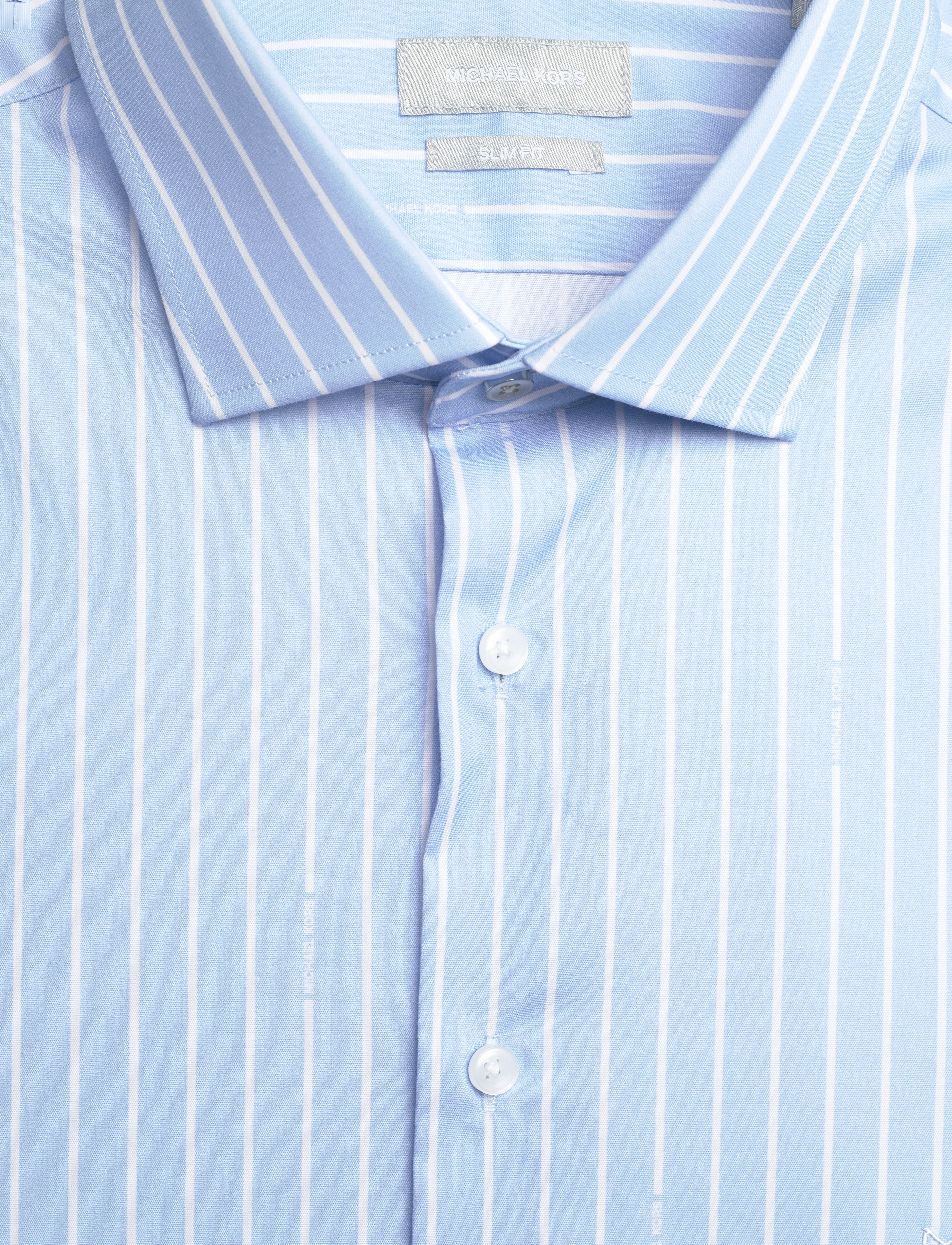 Michael Kors - MK PRINTED STRIPE SLIM SHIRT - light blue - 3
