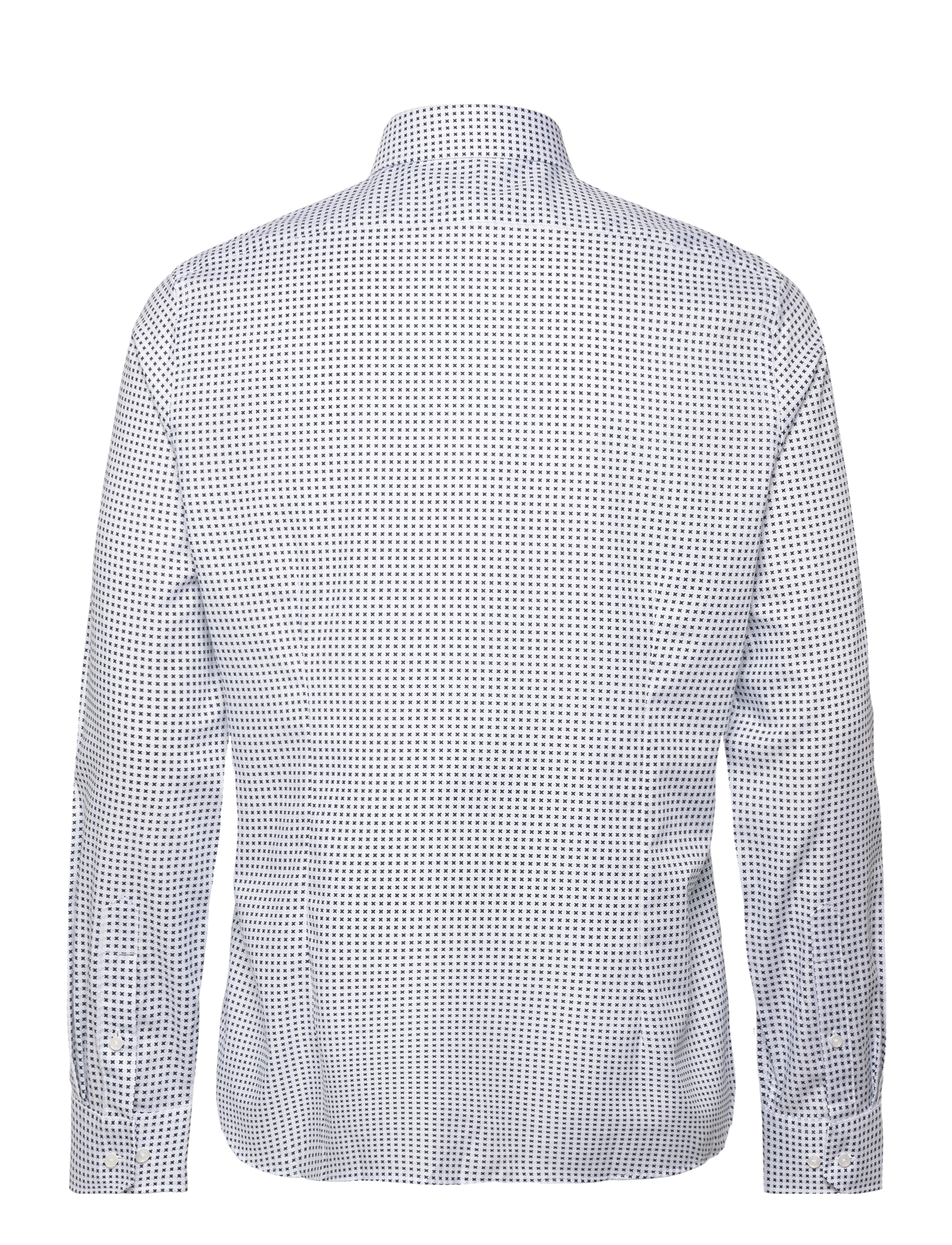 Michael Kors - CIRCLE AND CROSS PRINT SLIM SHIRT - blue - 1
