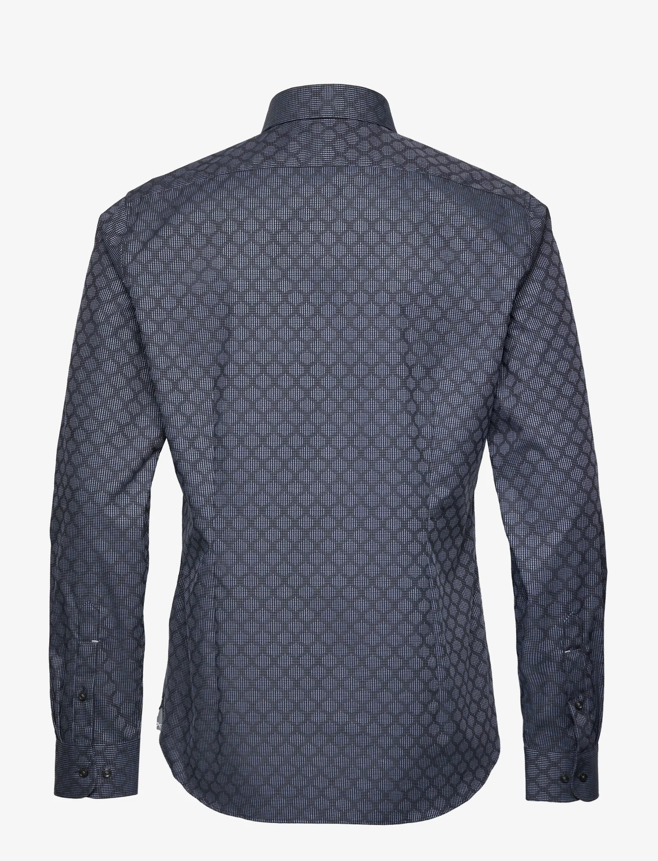 Michael Kors - DIAMOND DOBBY SLIM SHIRT - formele overhemden - navy - 1