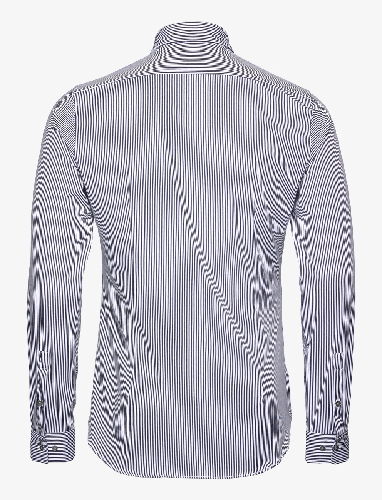 Michael Kors - PERFORM STRETCH STRIPE SLIM SHIRT - business skjortor - navy - 1